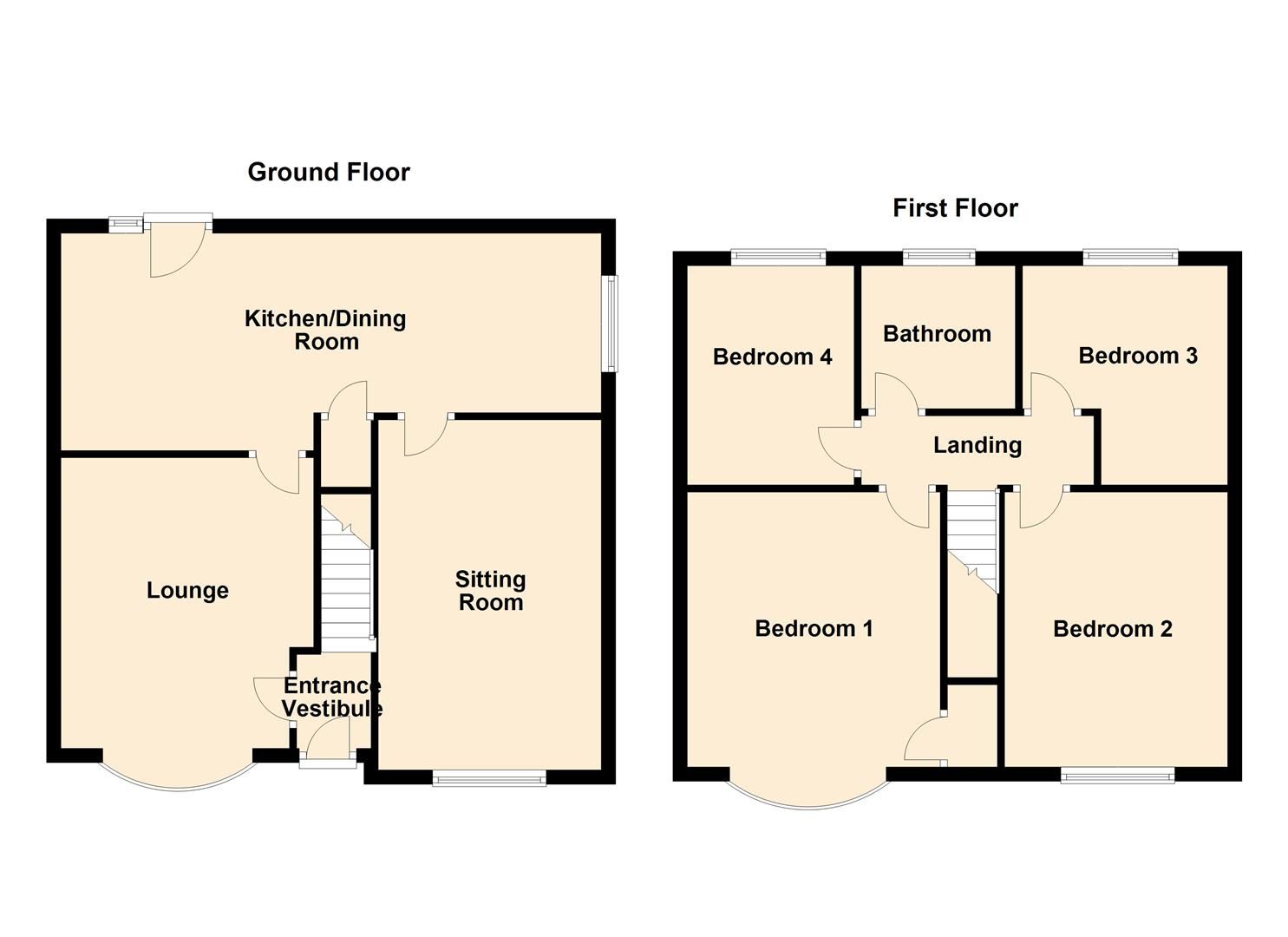 4 bed semidetached house for sale in Birch Road, Kippax, Leeds LS25