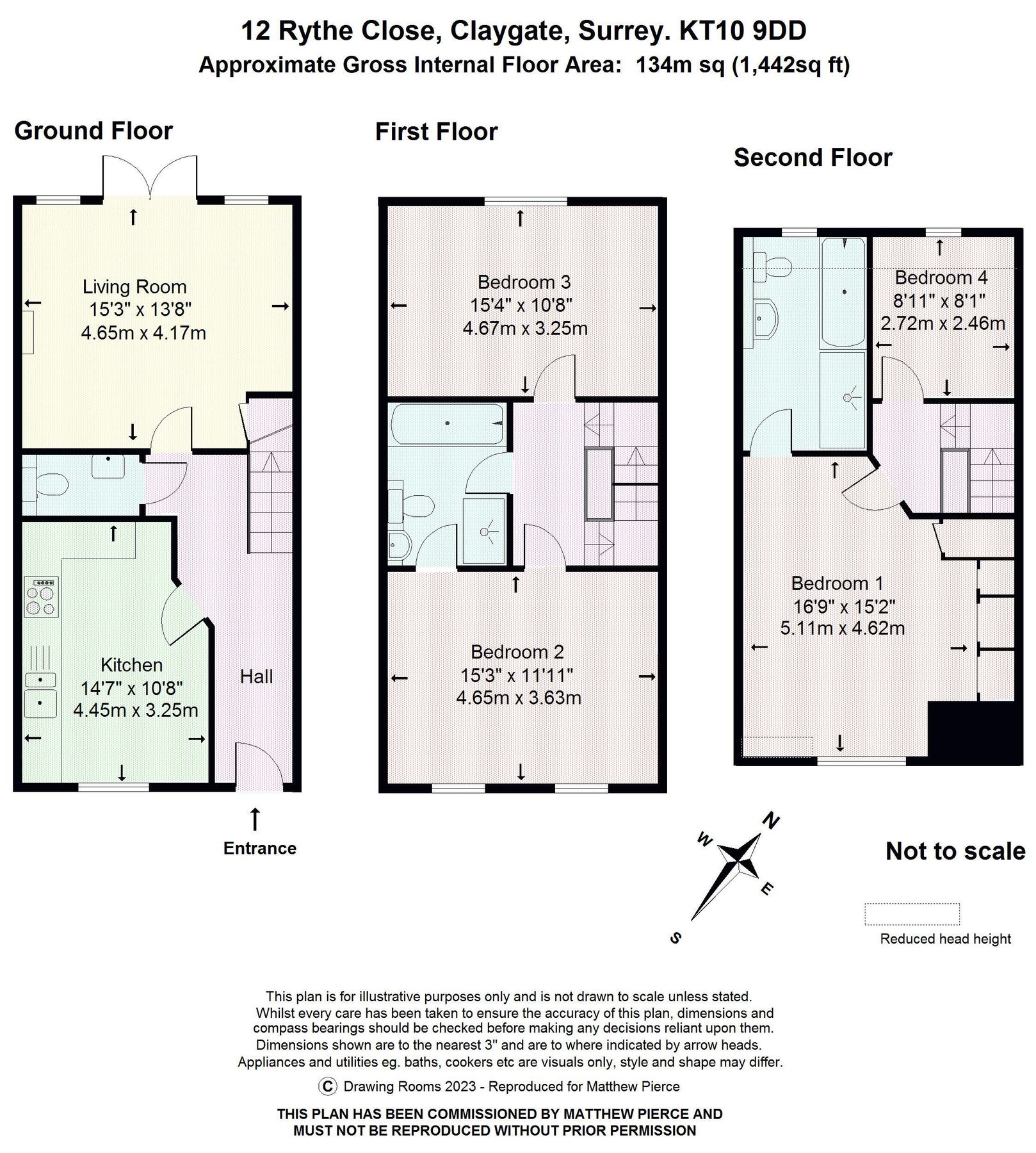 4 bed terraced house for sale in Rythe Close, Claygate, Esher KT10 Zoopla