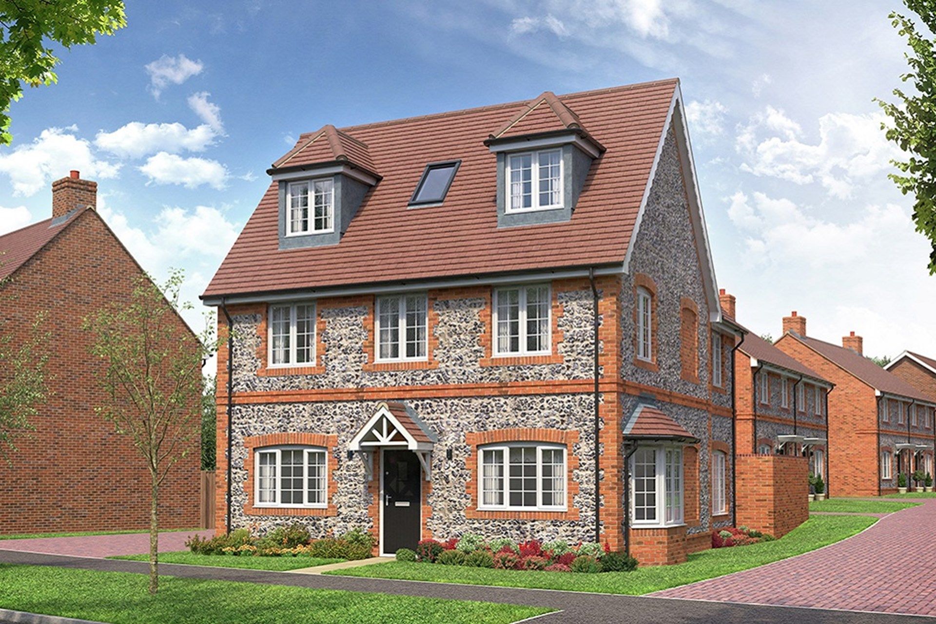 New home, 4 bed detached house for sale in "Oatvale" at Icknield Way