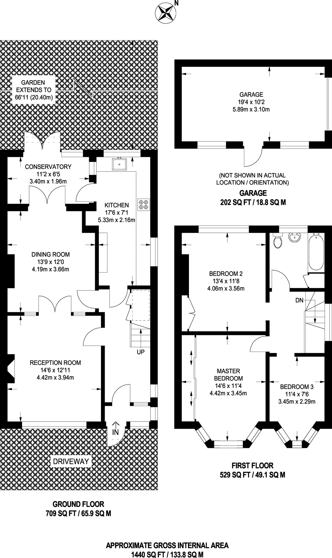 3 bed property for sale in Tottenhall Road, Palmers Green, London N13