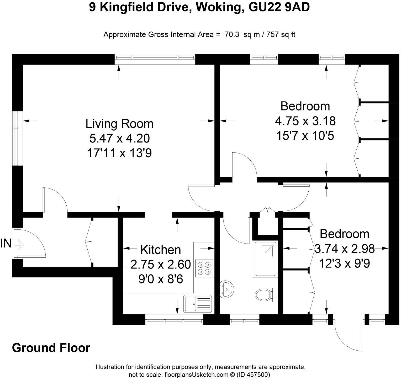 2 bed flat to rent in Kingfield Drive, Woking GU22 Zoopla