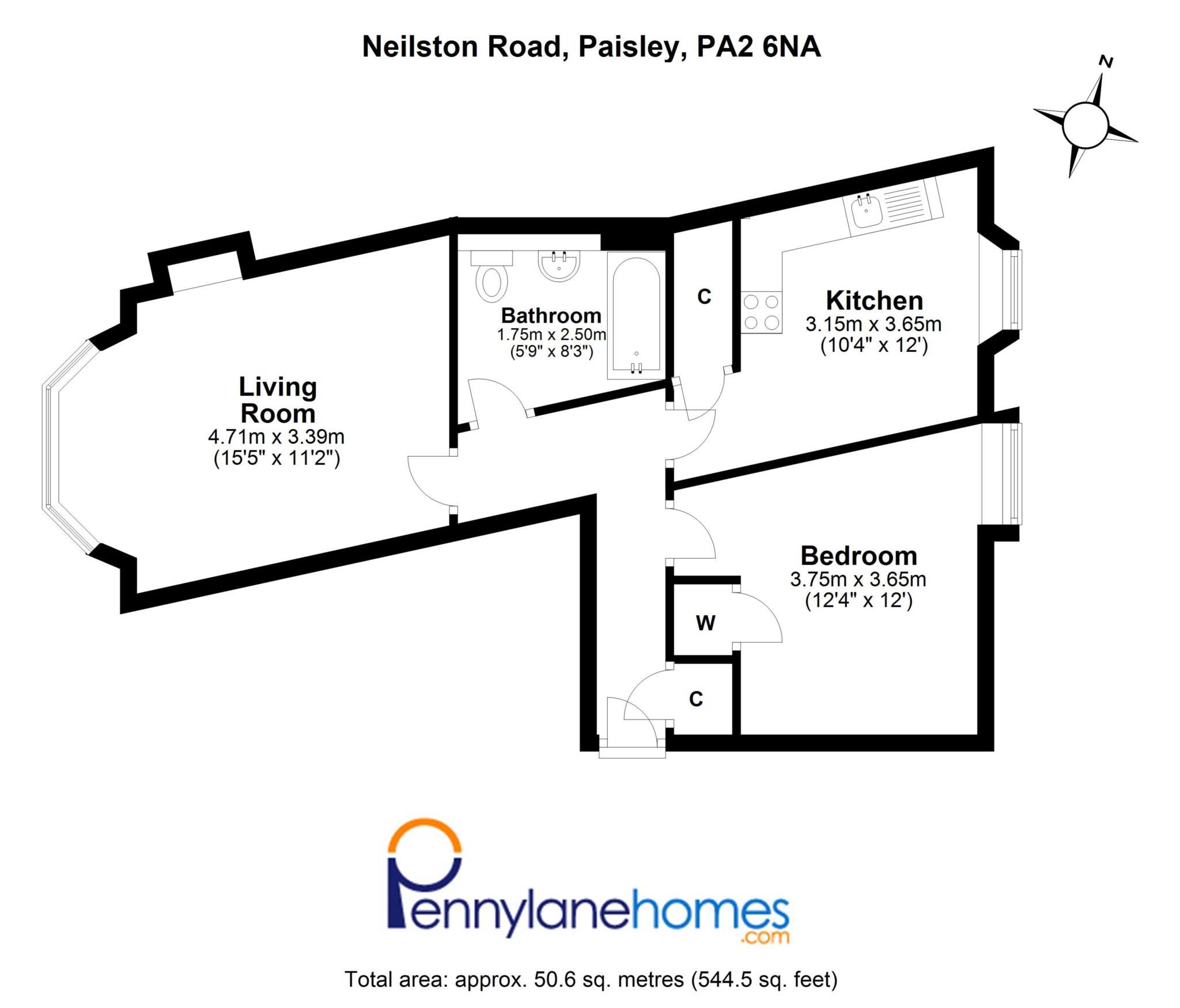 1 bed flat for sale in Neilston Road, Paisley PA2 Zoopla