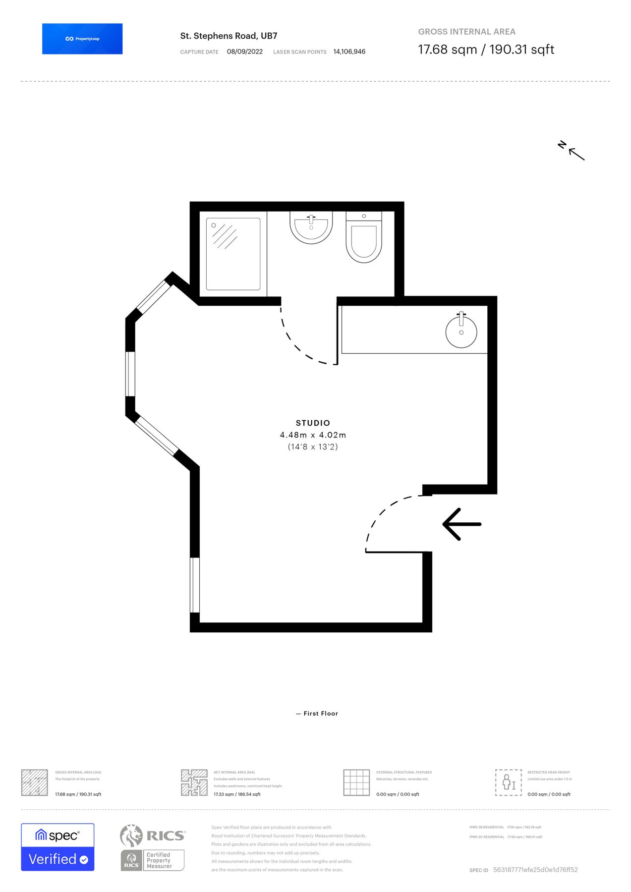Studio to rent in Yiewsley, West Drayton, London UB7 Zoopla