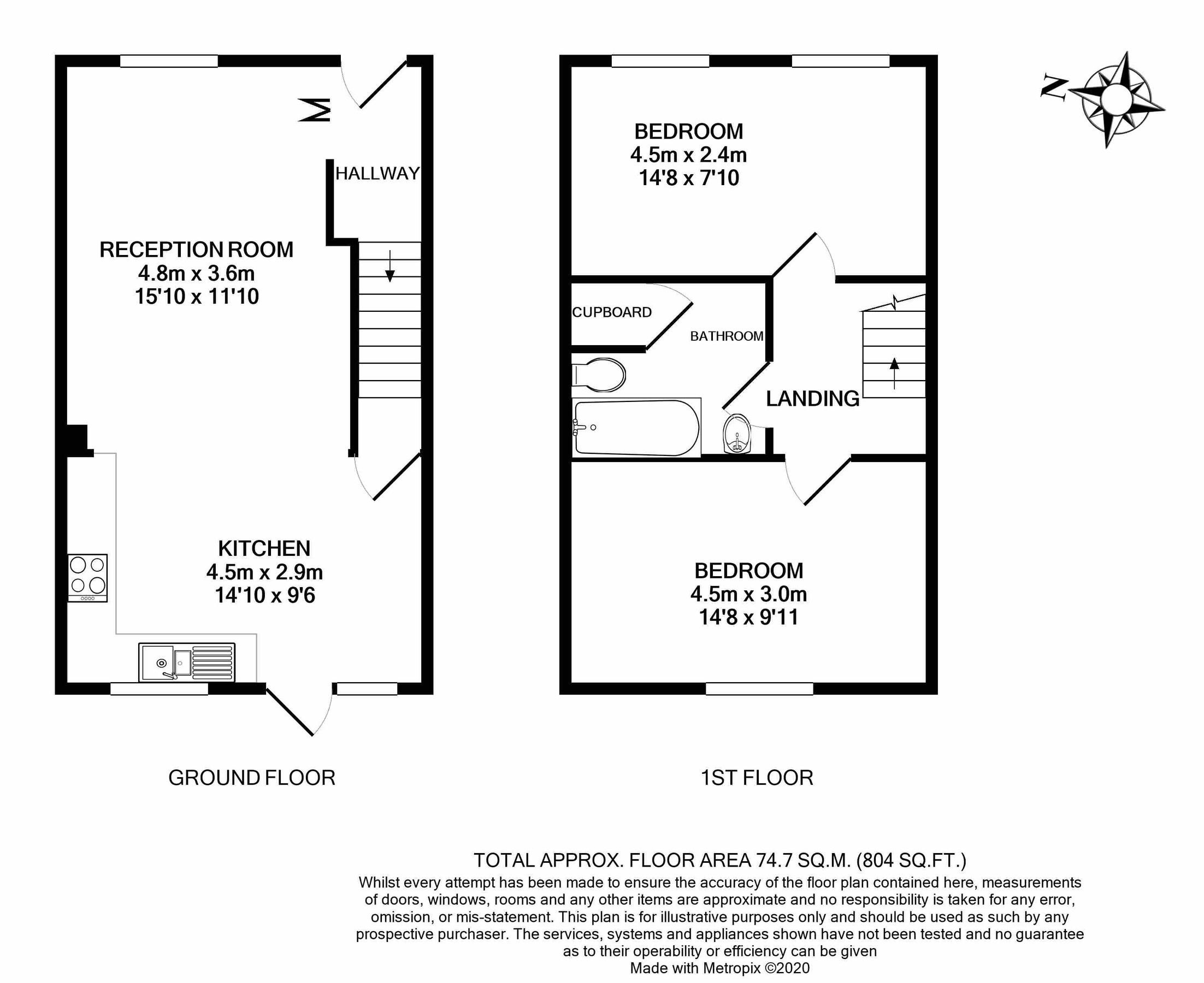 2 bed terraced house to rent in Chieveley Mews, London Road