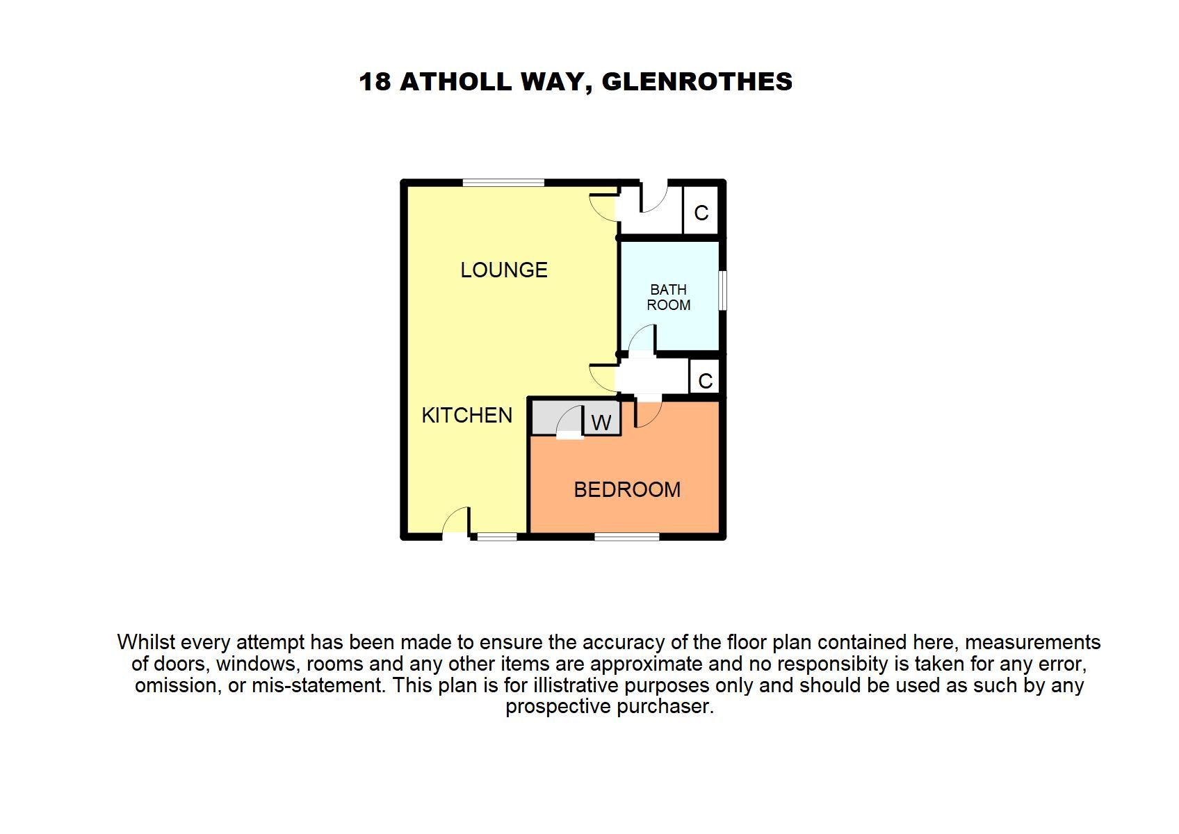1 bed semidetached bungalow for sale in Atholl Way, Leslie, Glenrothes