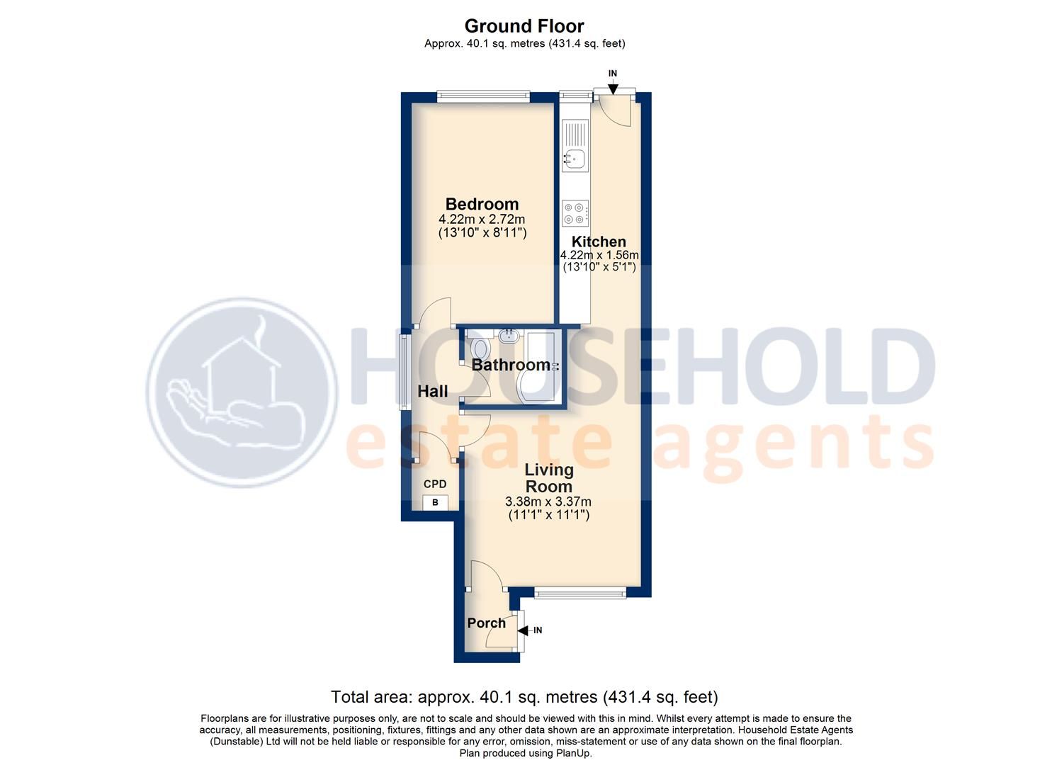 1 bed for sale in Cemetery Road, Houghton Regis