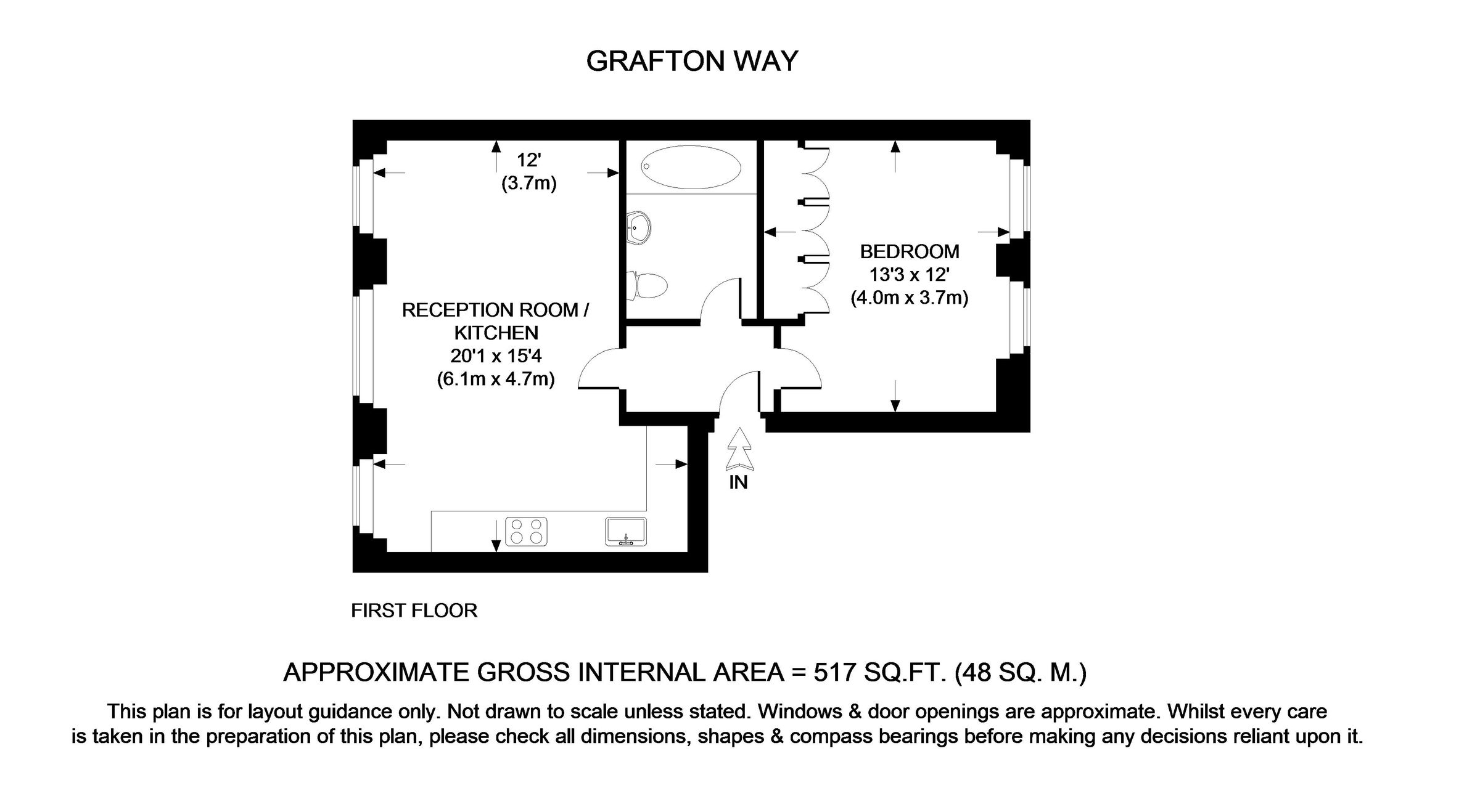 1 bed flat to rent in Grafton Way, London W1T Zoopla