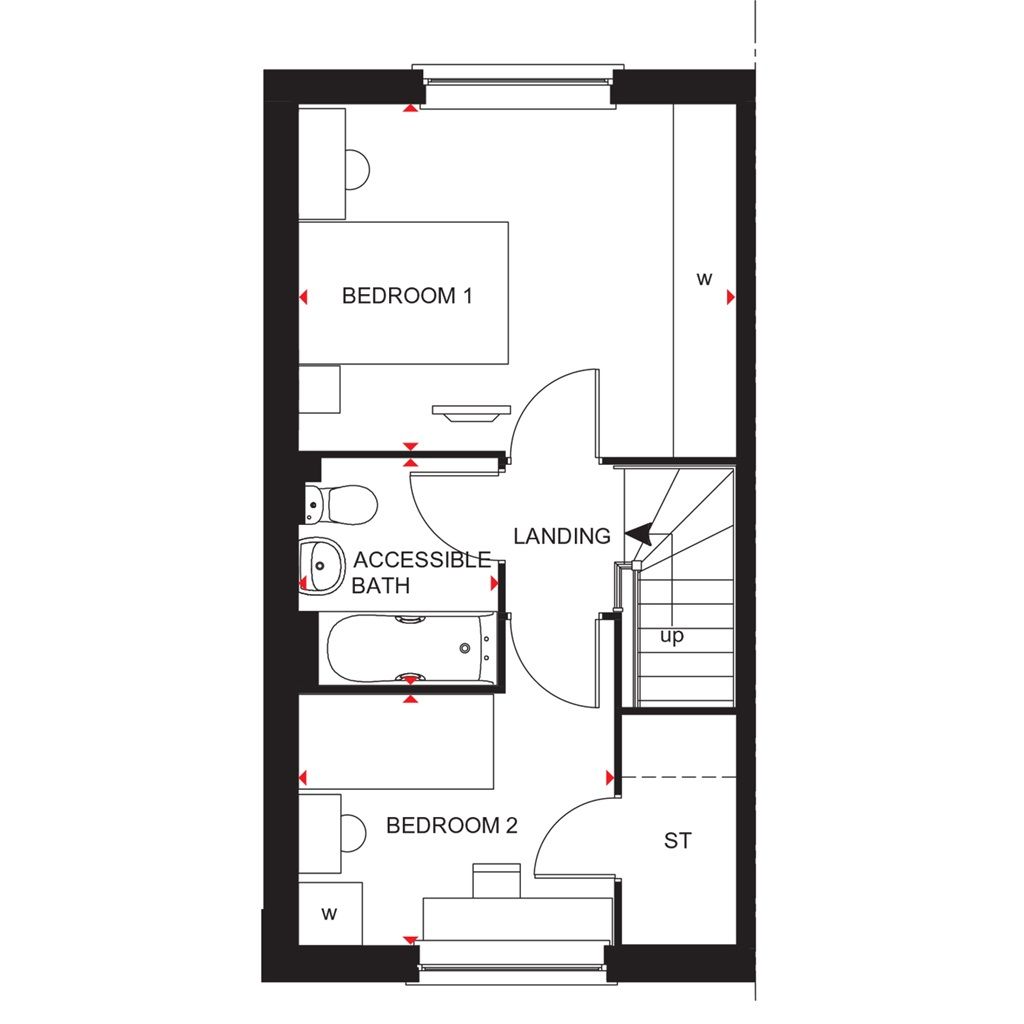 New home, 2 bed end terrace house for sale in "Belmont" at Primrose