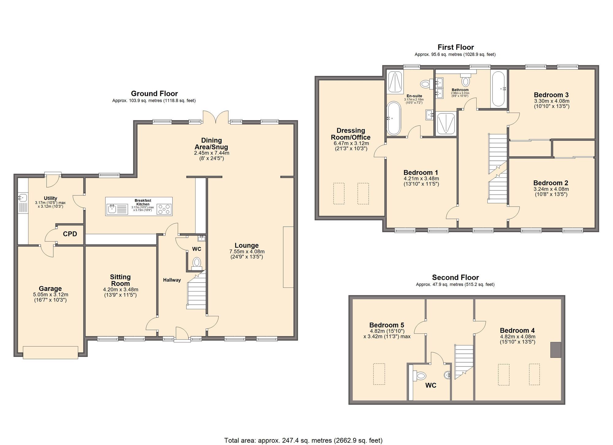 5 bed detached house for sale in New Road, Barlborough, Chesterfield