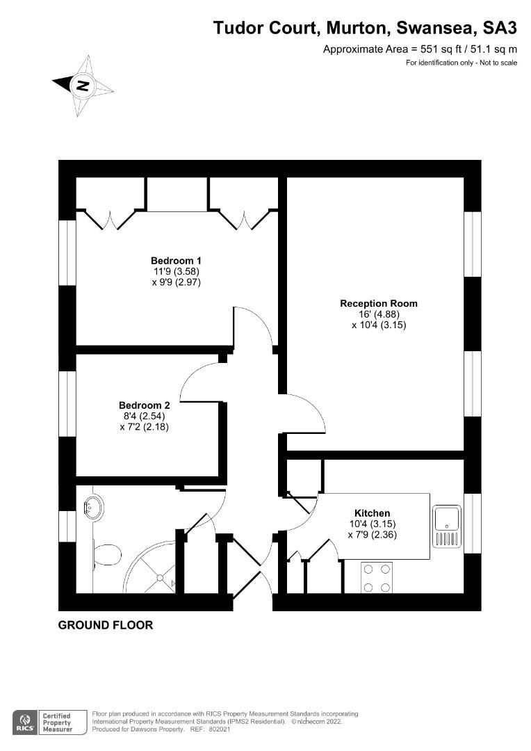 2 bed flat for sale in Tudor Court, Murton, Swansea SA3 Zoopla
