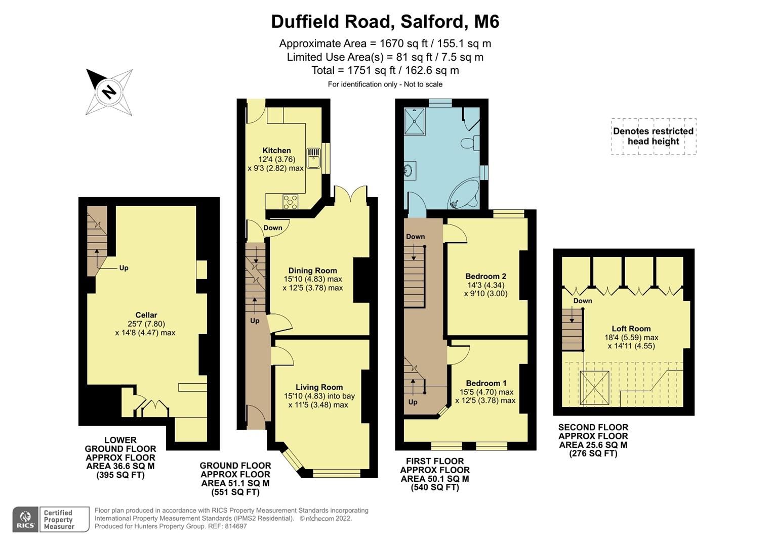 3 bed terraced house for sale in Duffield Road, Salford, Greater