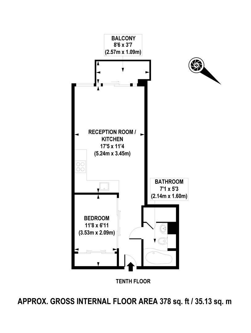1 bed flat to rent in Lanson Building, 348 Queenstown Road, London SW11