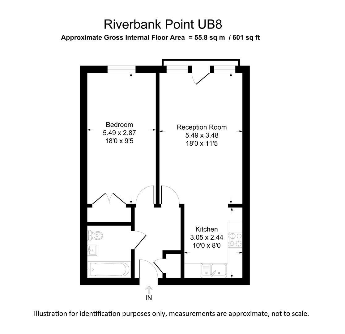 1 bed flat for sale in Riverbank Point, High Street, Uxbridge UB8 Zoopla