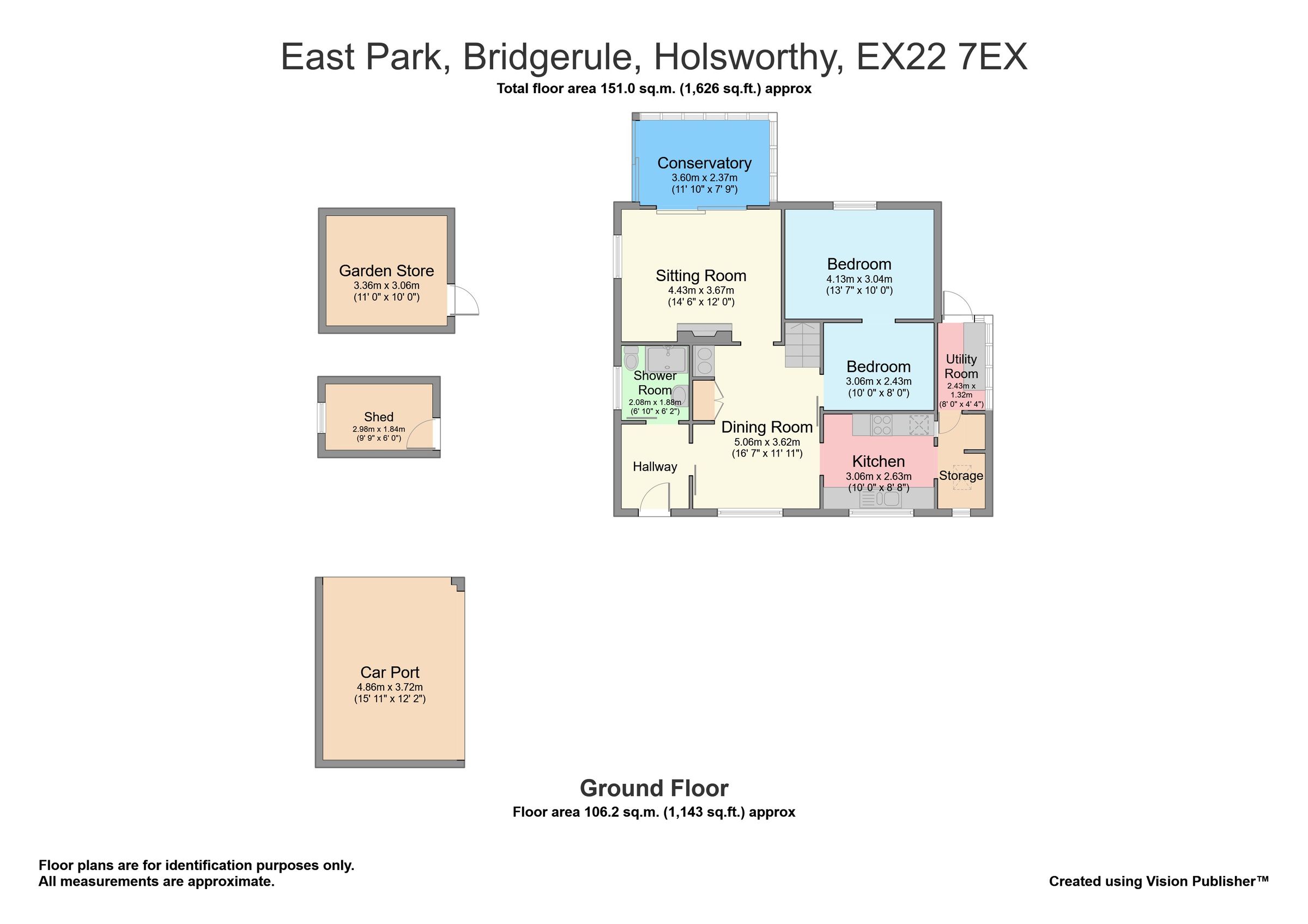 1 bed detached house for sale in Bridgerule, Holsworthy, Devon EX22
