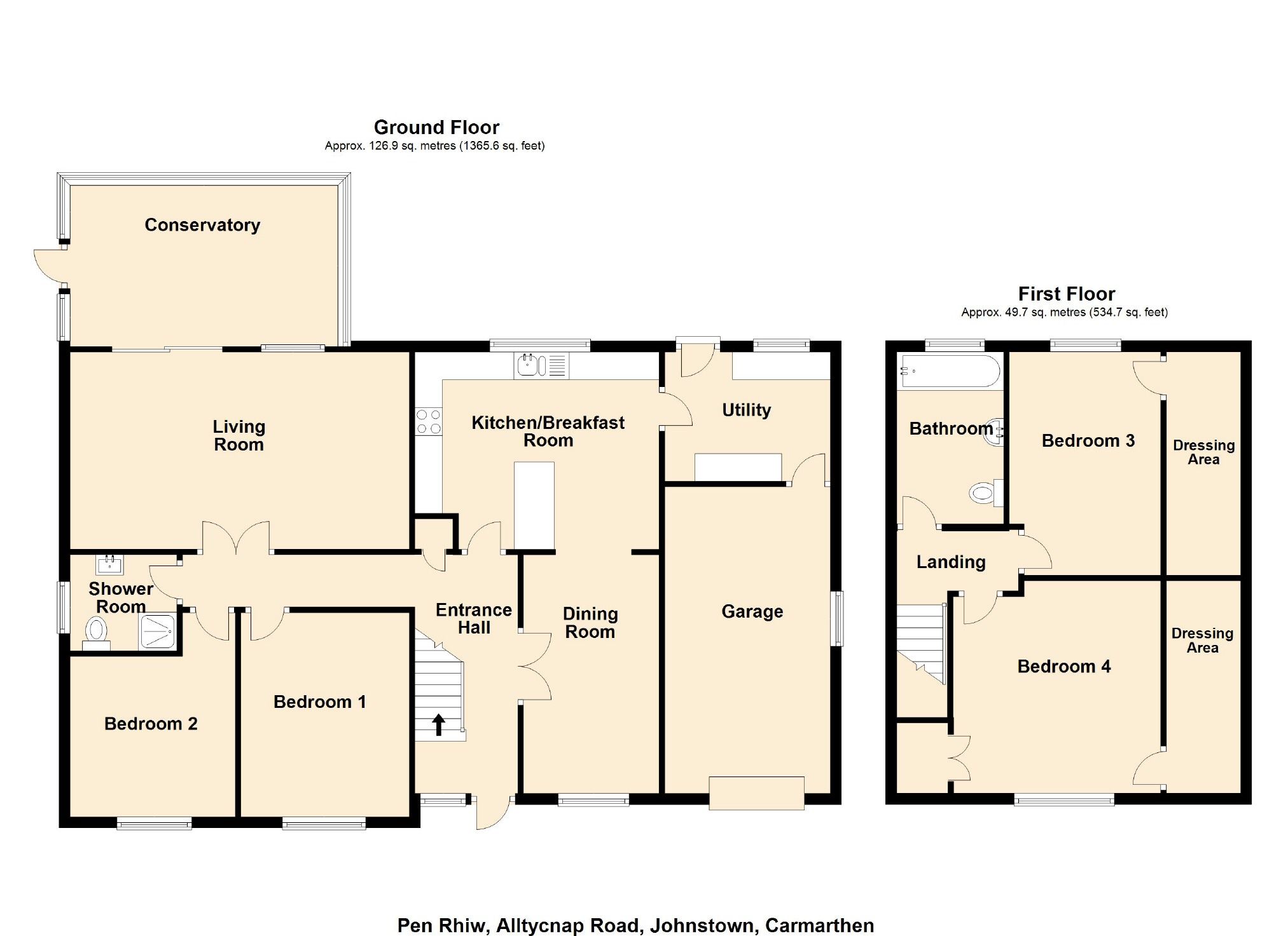4 bed detached house for sale in Alltycnap Road, Johnstown, Carmarthen, Carmarthenshire SA31