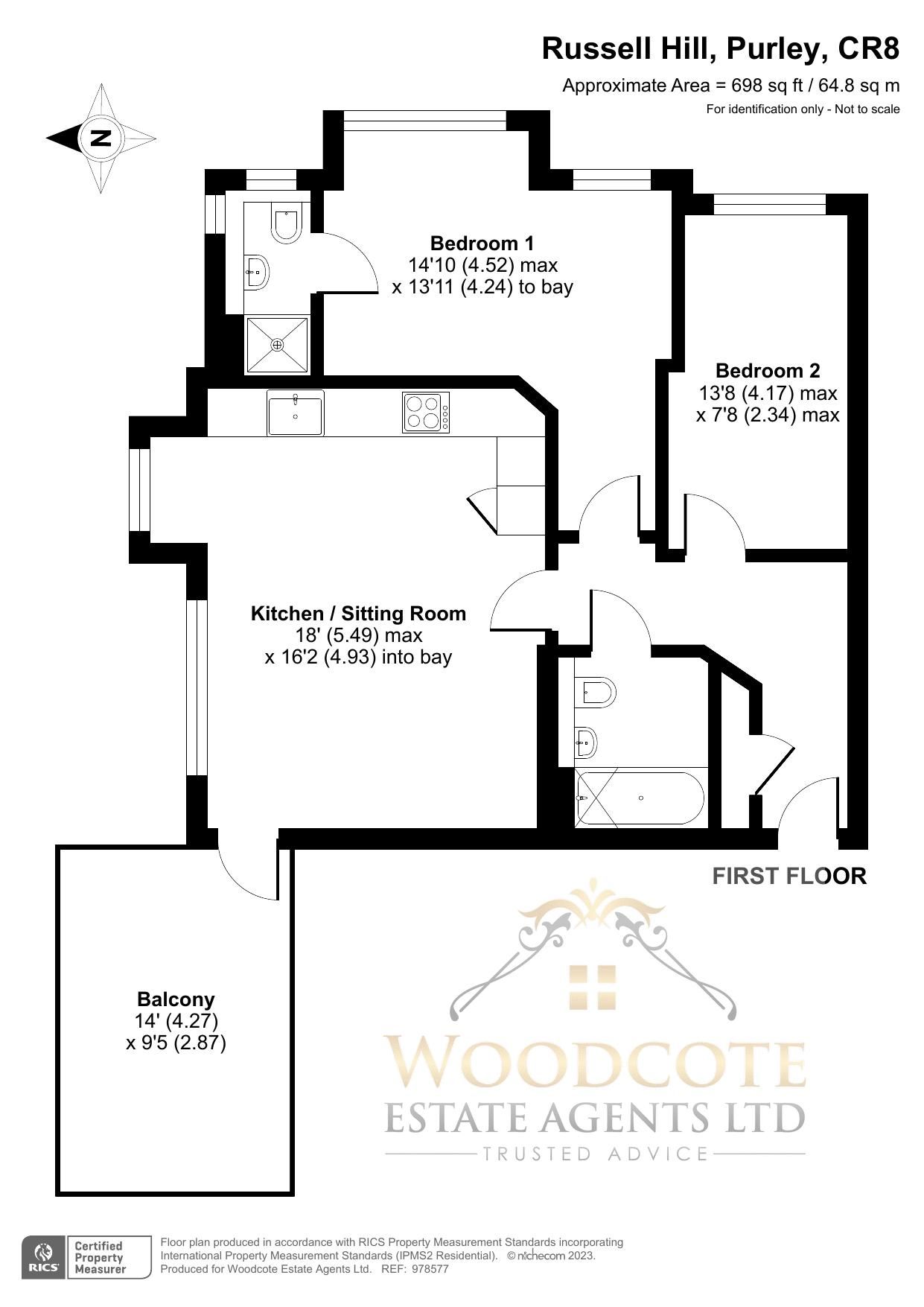 2 bed flat to rent in Russell Hill, Purley CR8 Zoopla