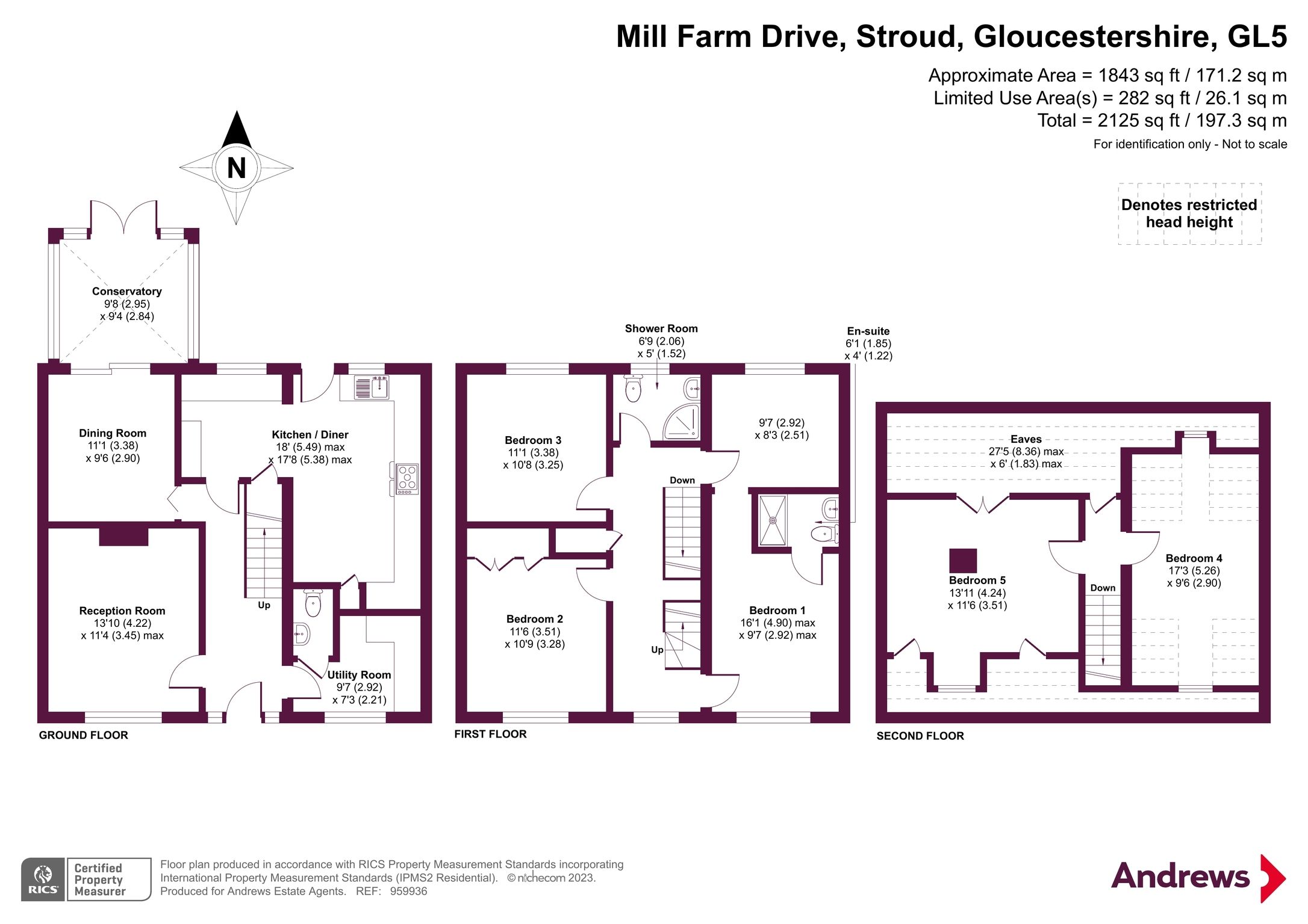 5 bed semidetached house for sale in Mill Farm Drive, Stroud