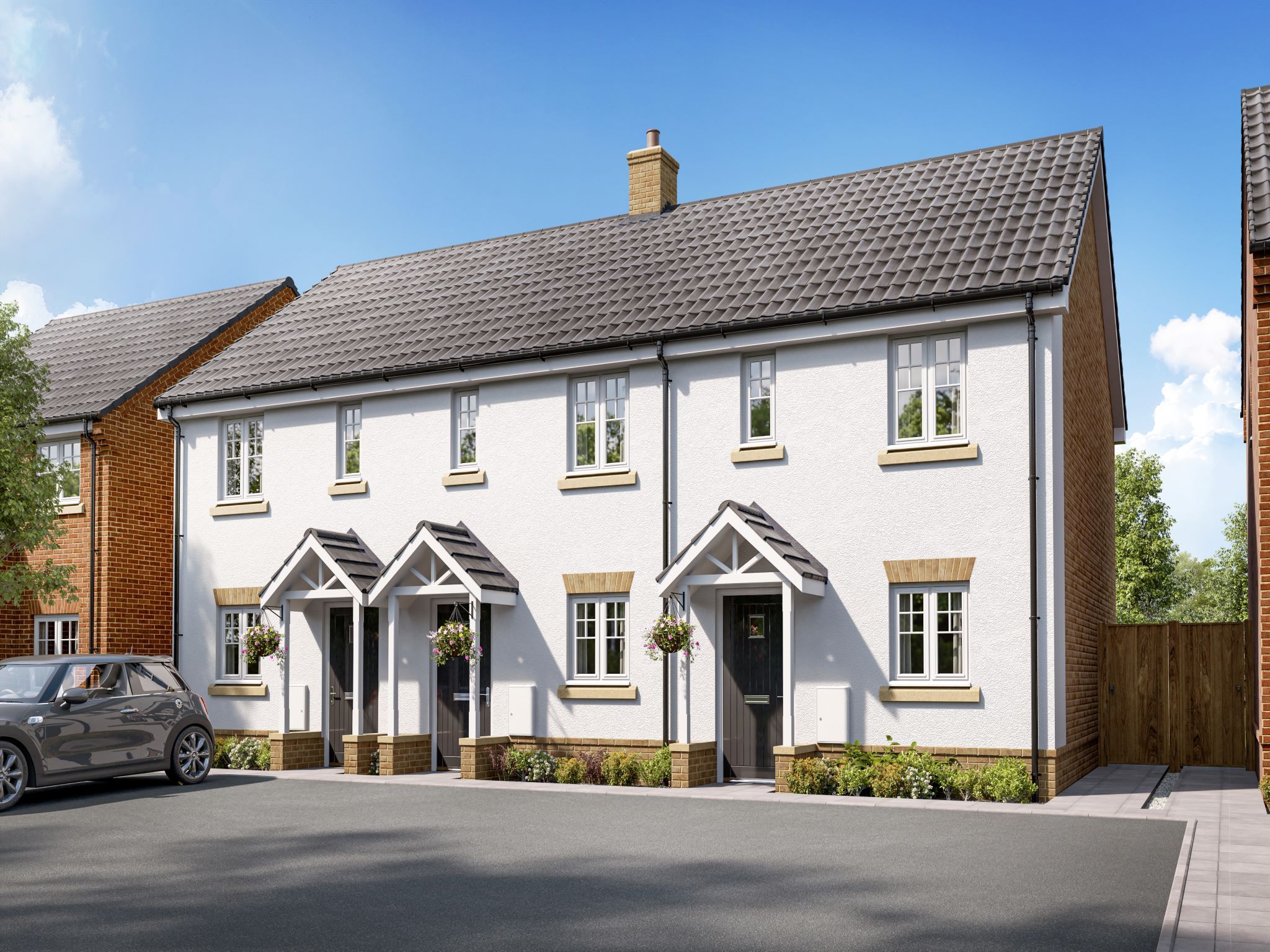 New home, 2 bed end terrace house for sale in "The Alnmouth" at Burwell