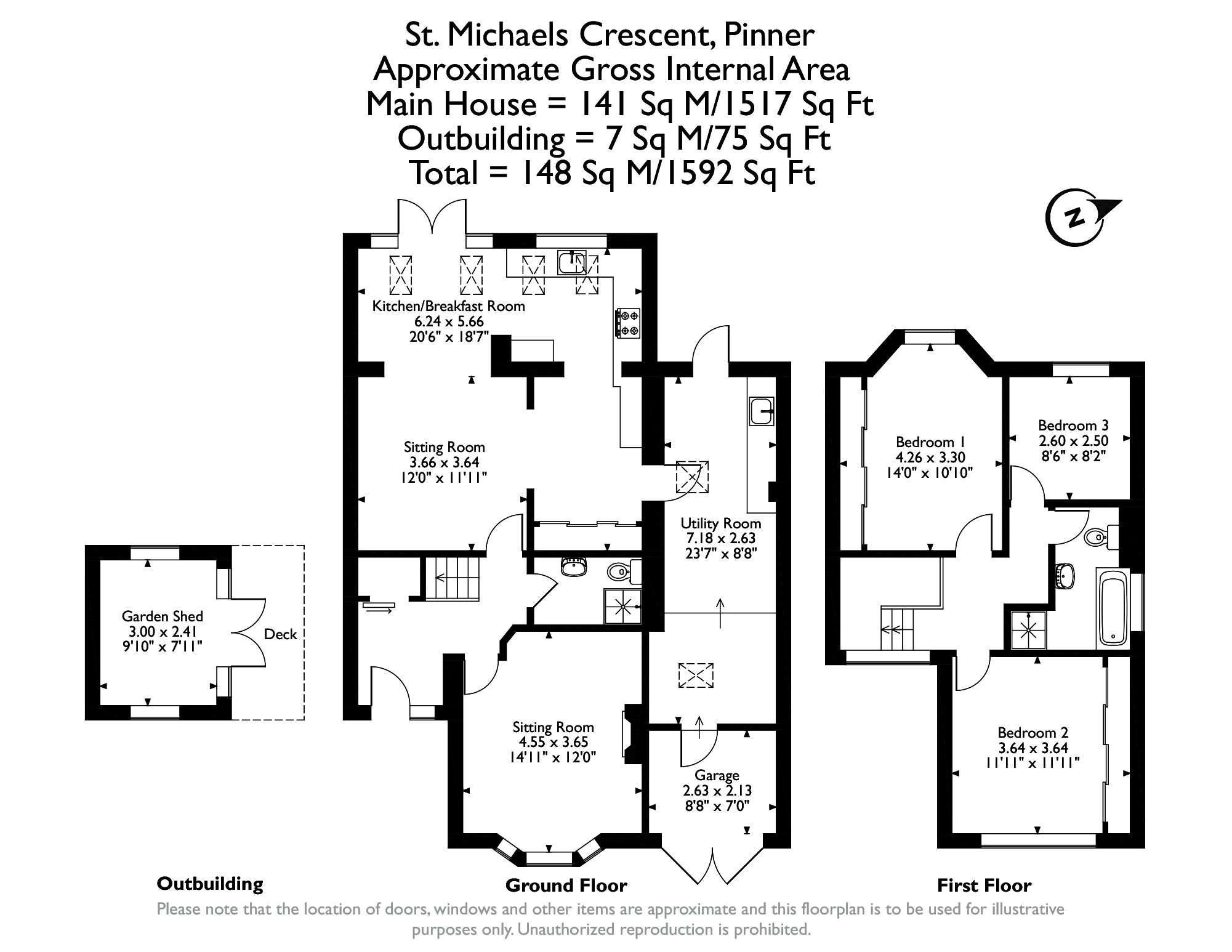 3 bed semidetached house for sale in St. Michaels Crescent, Pinner HA5