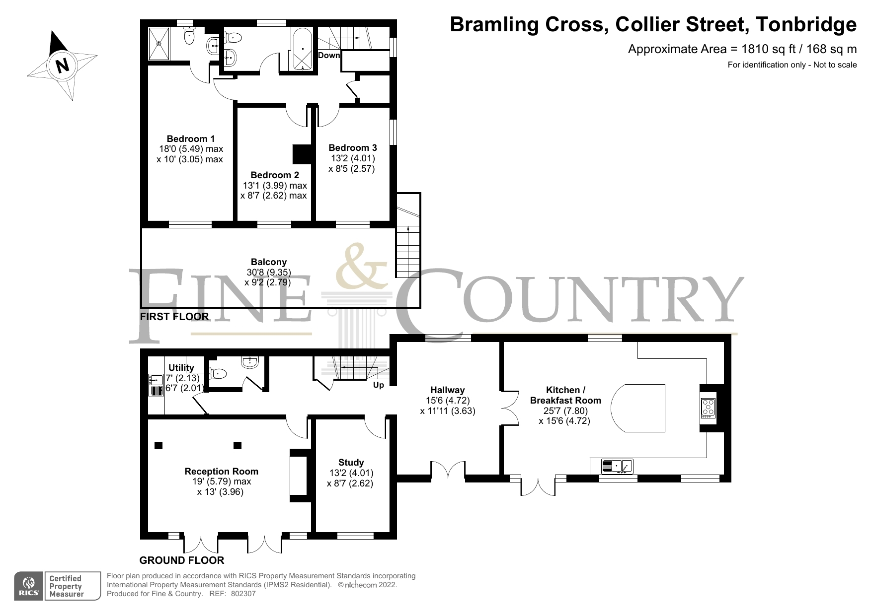 4 bed linkdetached house for sale in Collier Street, Tonbridge TN12