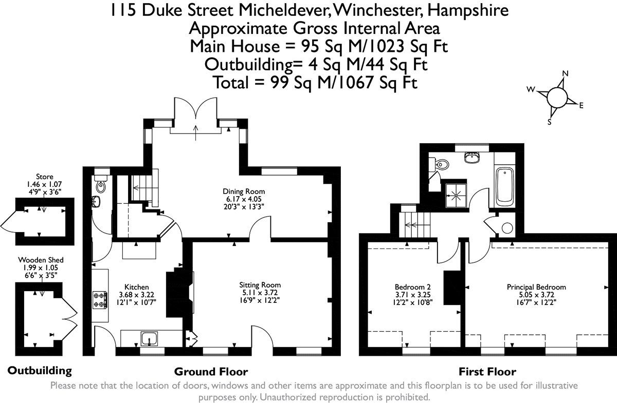 2 bed semidetached house for sale in Duke Street, Micheldever