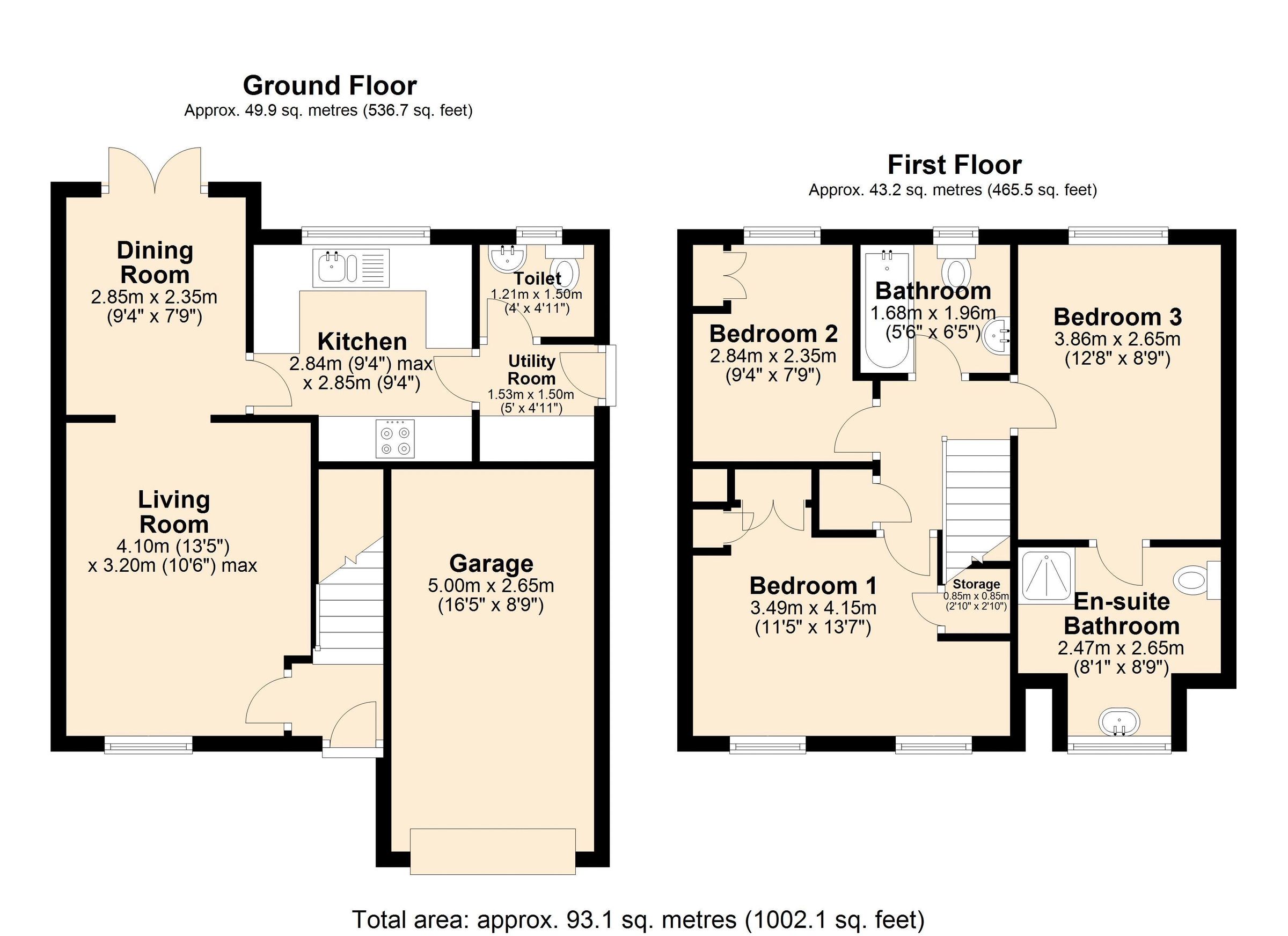 3 bed property for sale in Clover Walk, Upton, Pontefract WF9 Zoopla