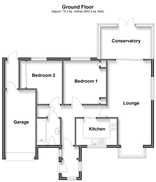 2 bed detached bungalow for sale in Caernarvon Drive, Maidstone, Kent