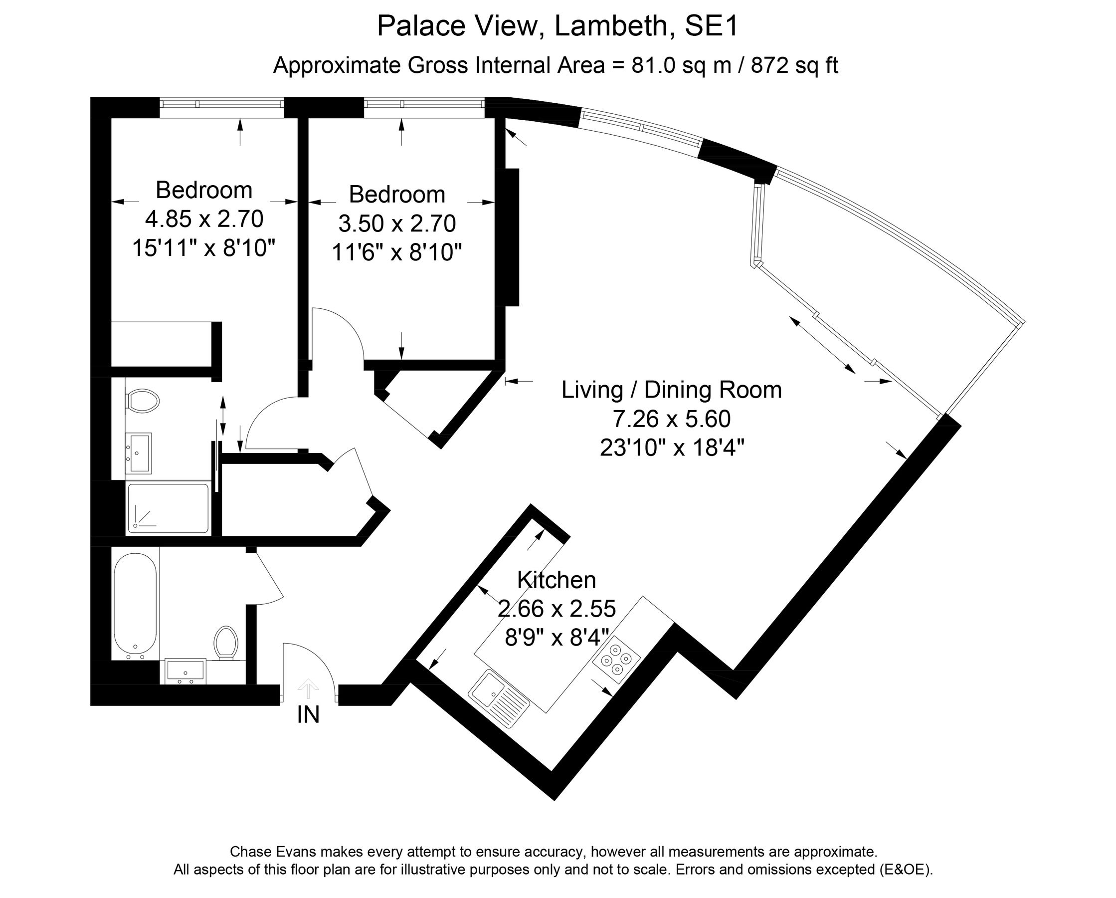 2 bed flat for sale in Palace View, Lambeth, London SE1 Zoopla