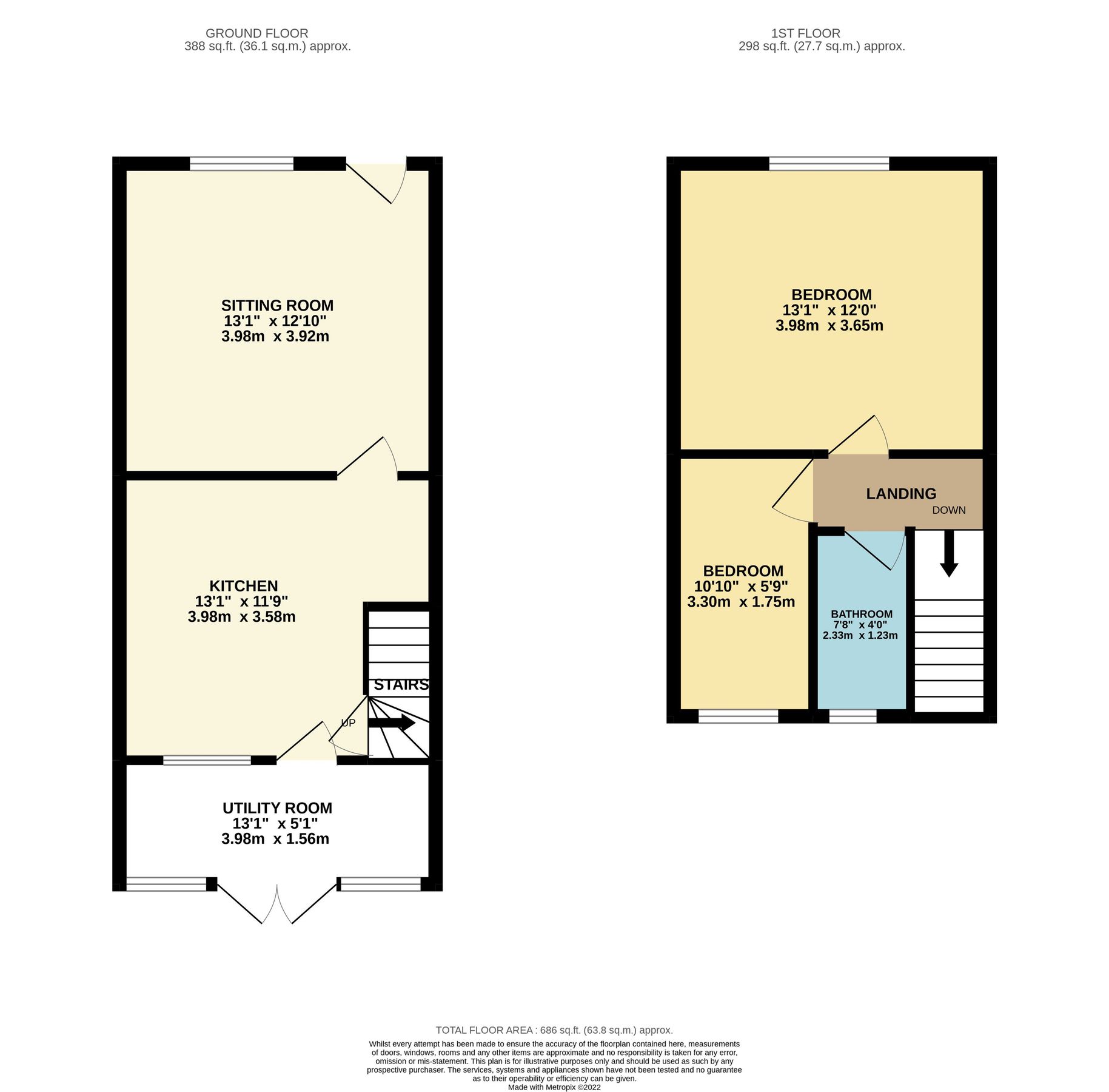 2 bed terraced house for sale in Cliff Terrace, The Cliff, Tansley