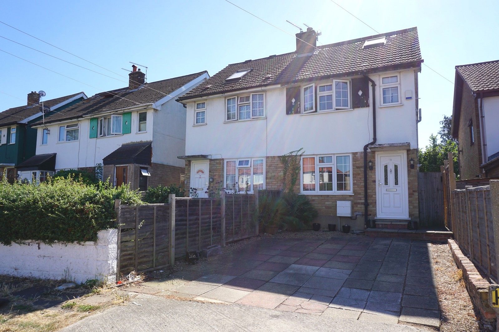 4 bed semidetached house for sale in Hunters Road, Chessington, Surrey