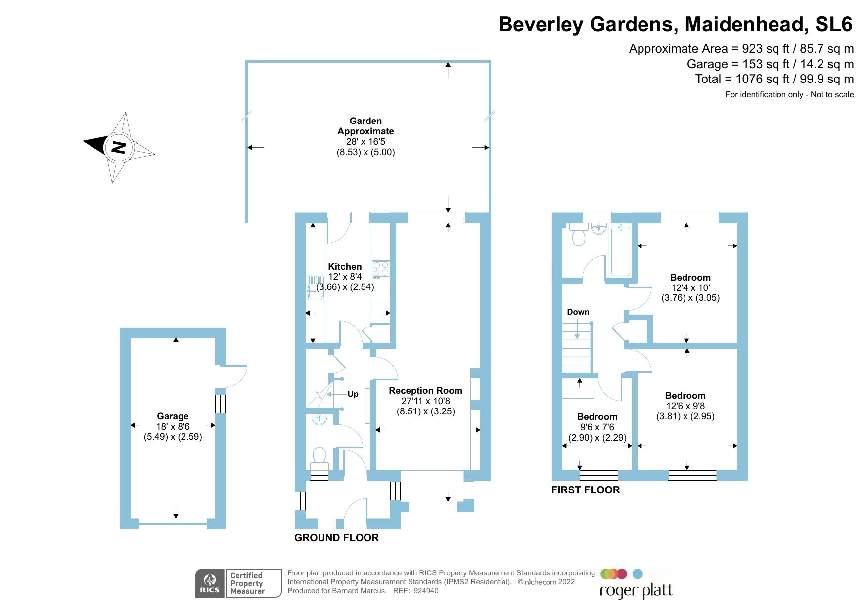 3 bed semidetached house for sale in Beverley Gardens, Maidenhead SL6