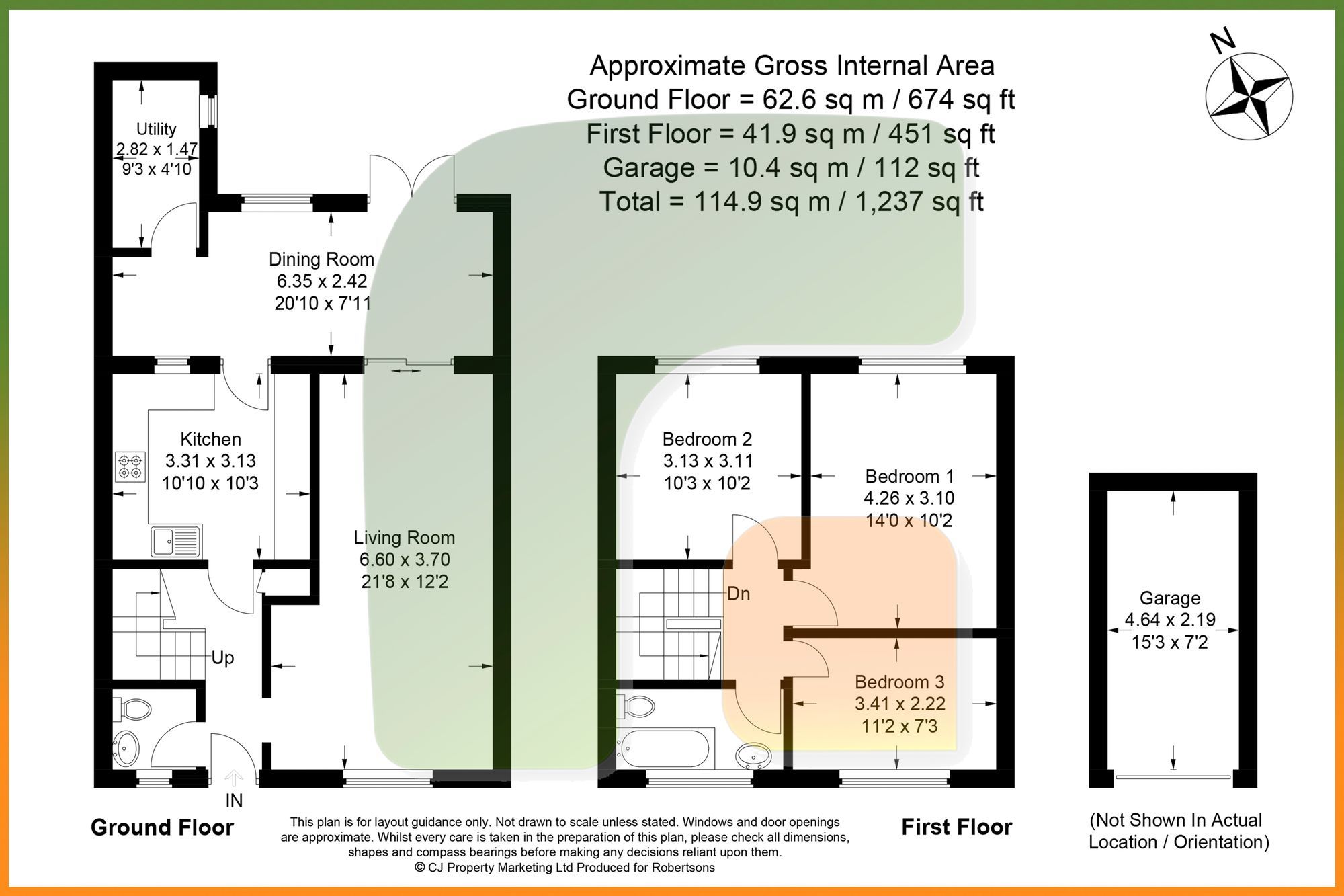 3 bed terraced house for sale in Hithercroft Road, Downley, High