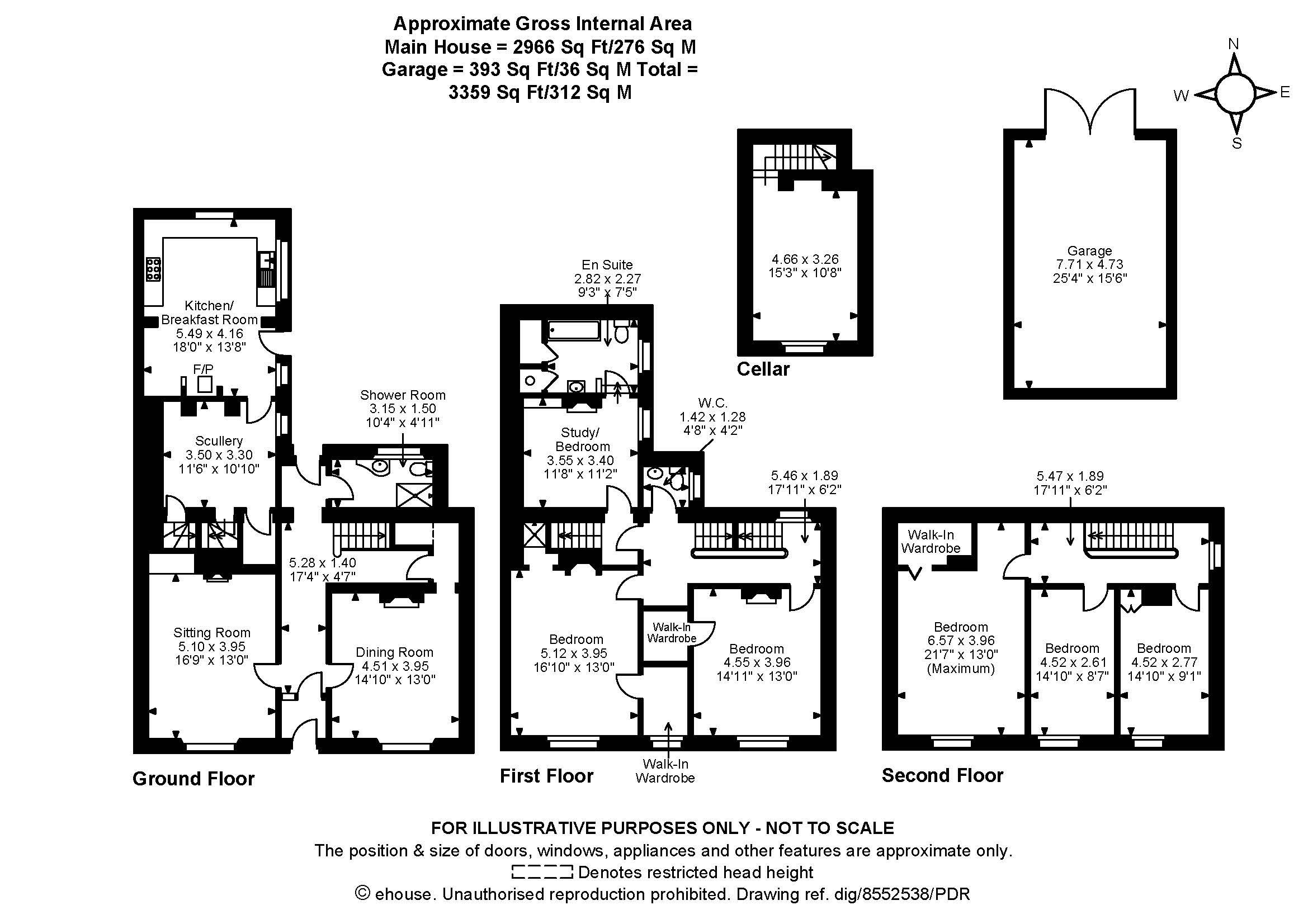 6 bed town house for sale in High Street, Needham Market, Ipswich IP6