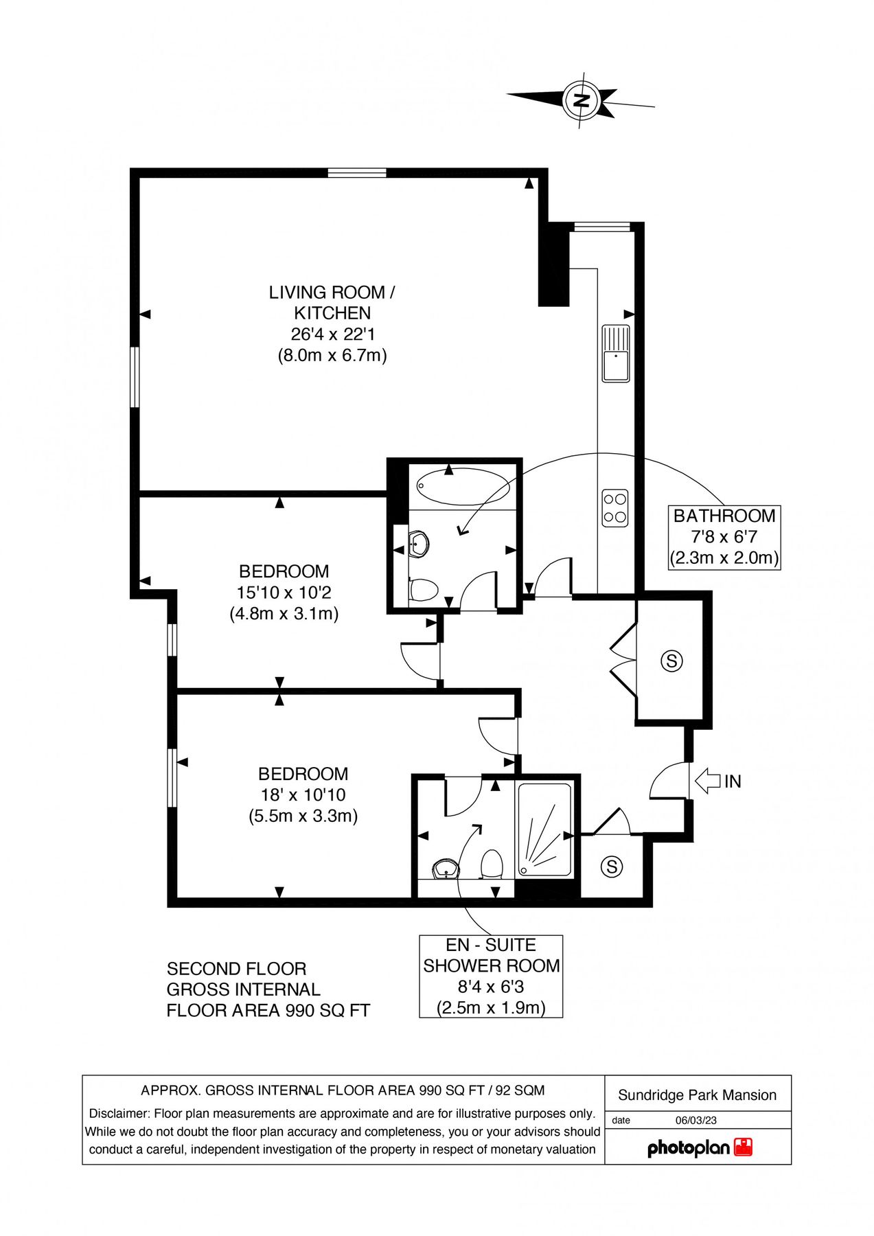 2 bed flat for sale in Sundridge Park Mansion, Willoughby Lane, Bromley