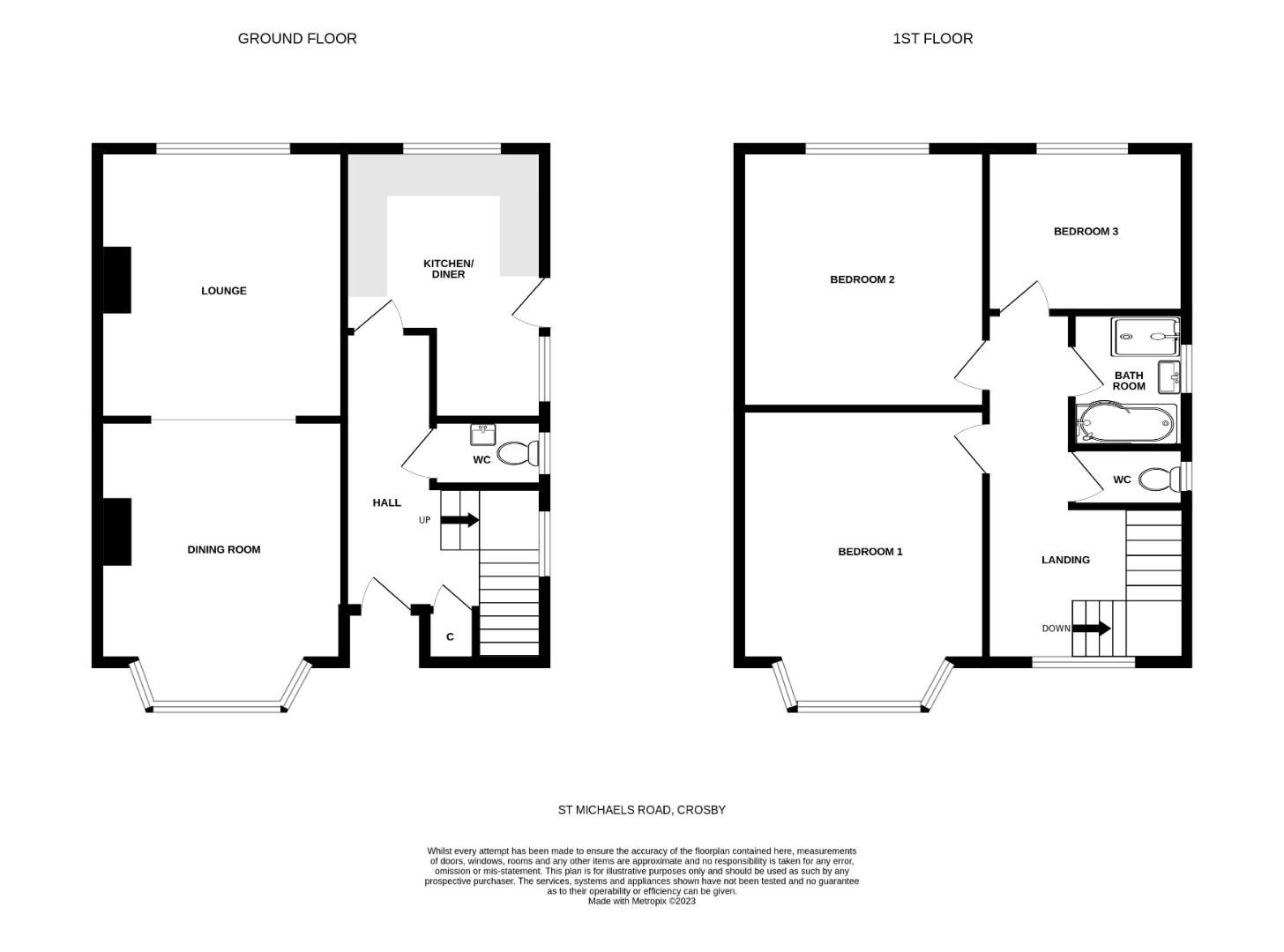 3 bed semidetached house for sale in St. Michaels Road, Crosby