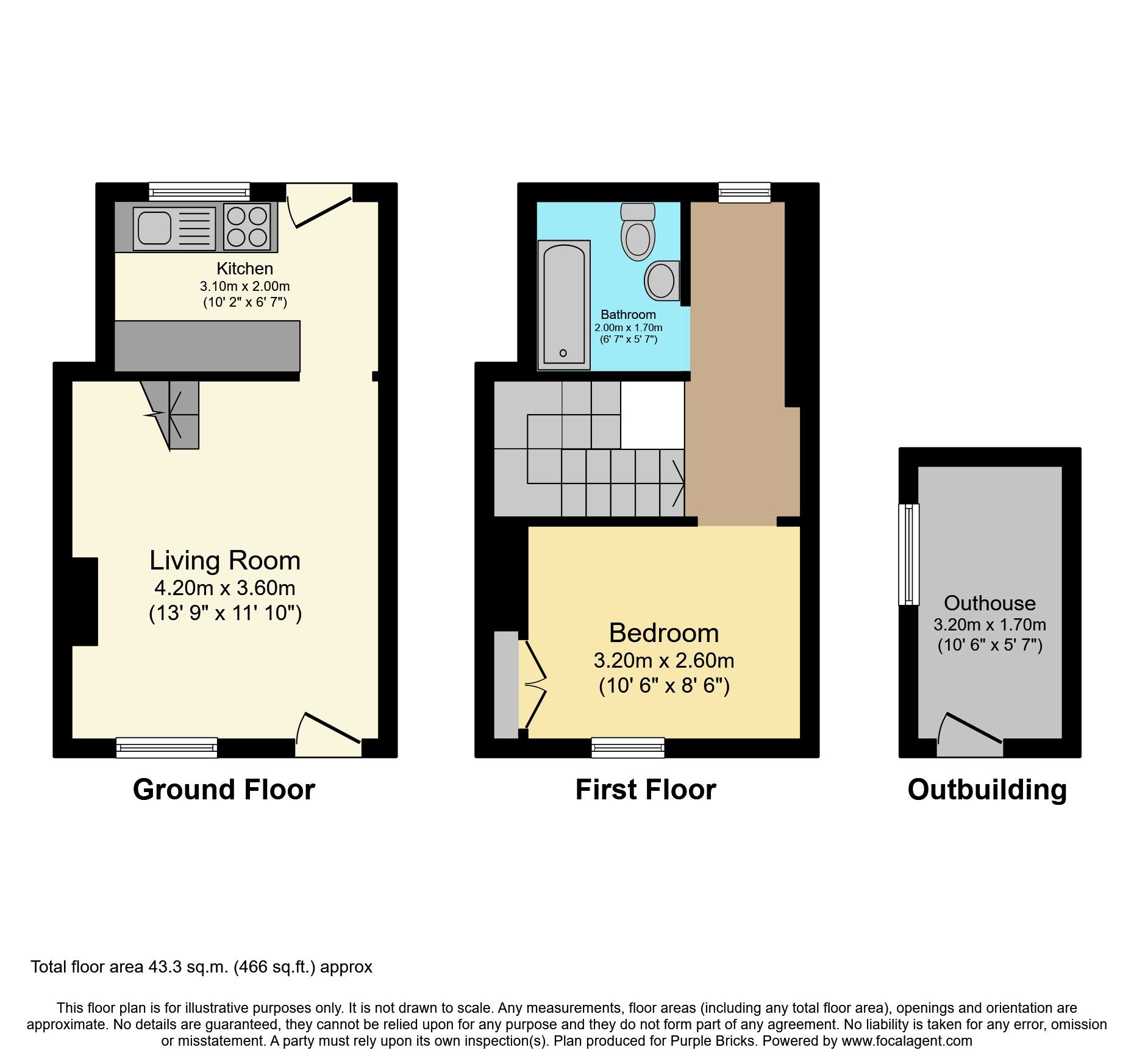 1 bed terraced house for sale in St. Johns Terrace, Brecon LD3 Zoopla