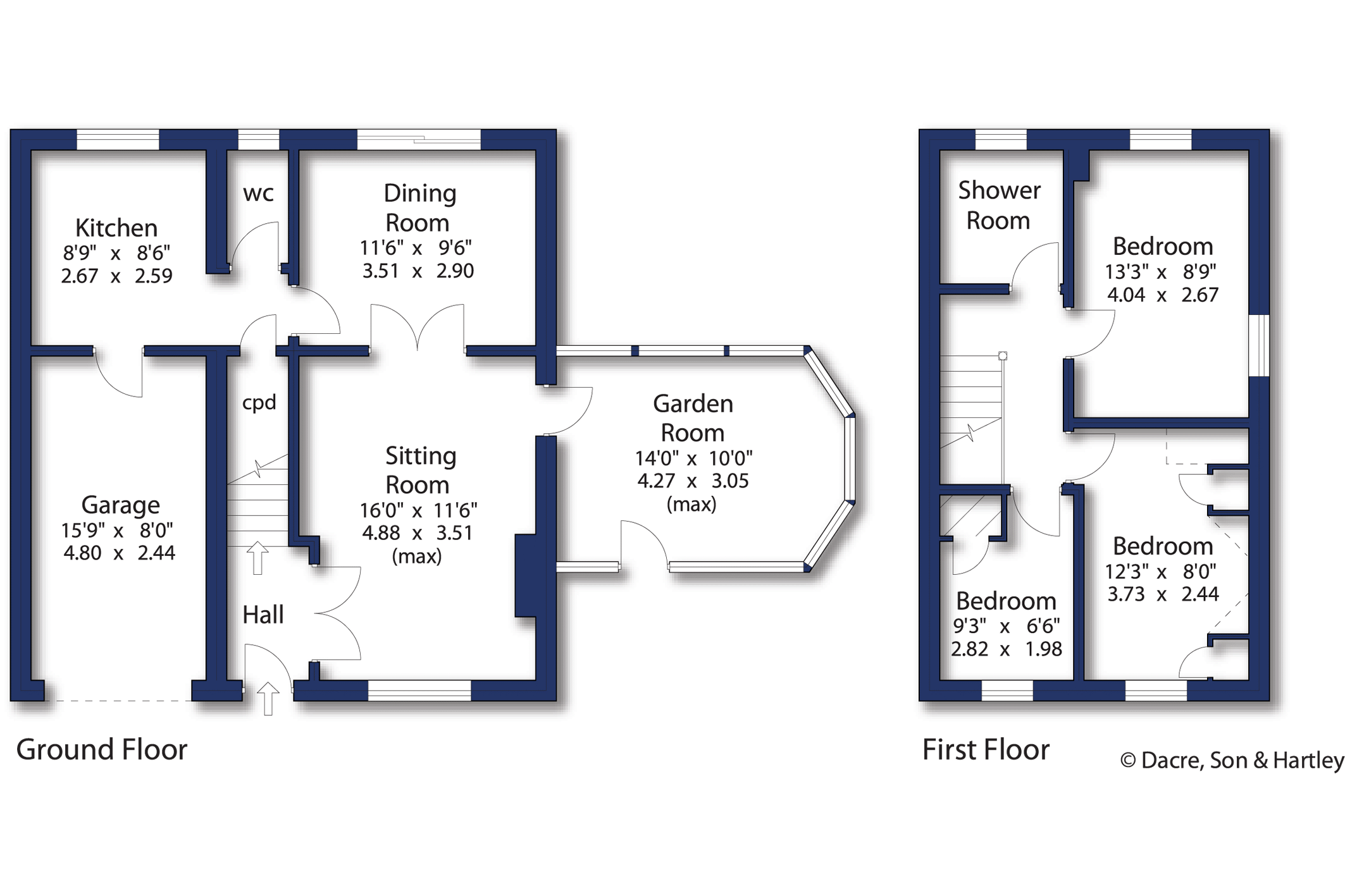 3 bed linkdetached house for sale in Springfield Close, Pateley Bridge