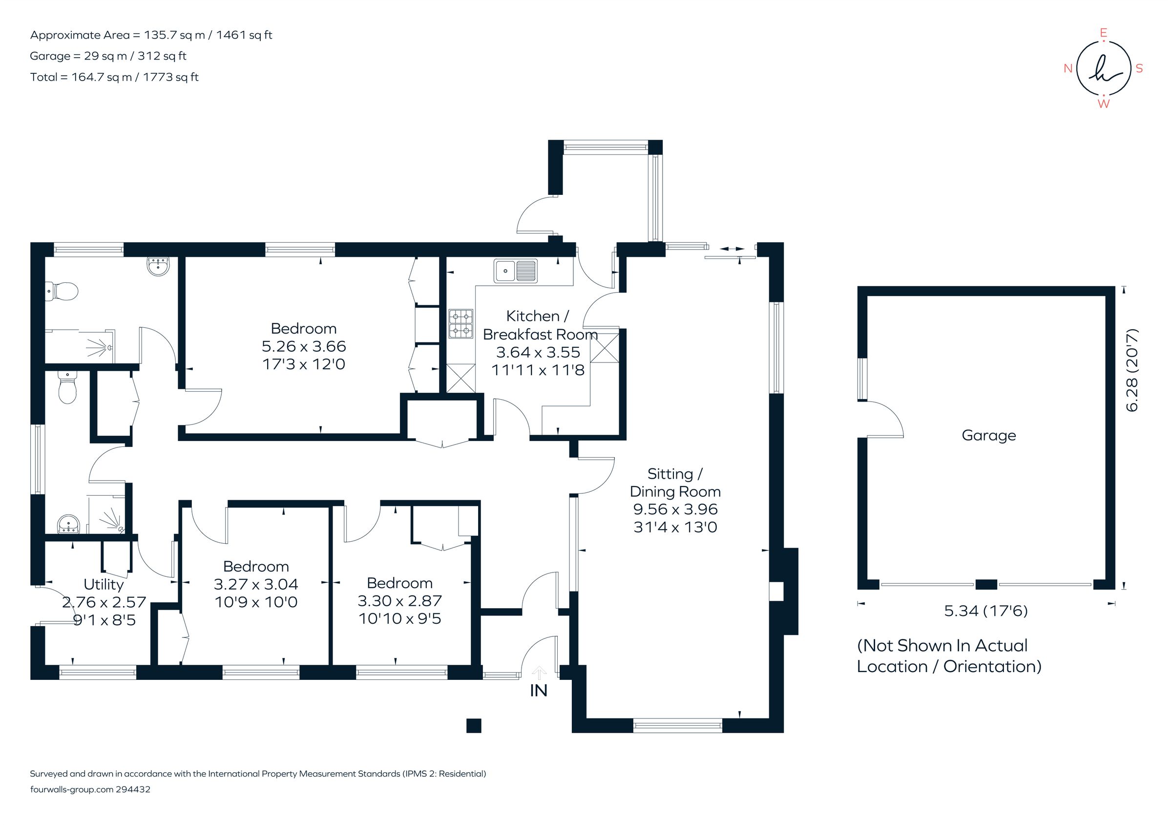 3 bed bungalow for sale in Church Road, Upper Farringdon, Alton