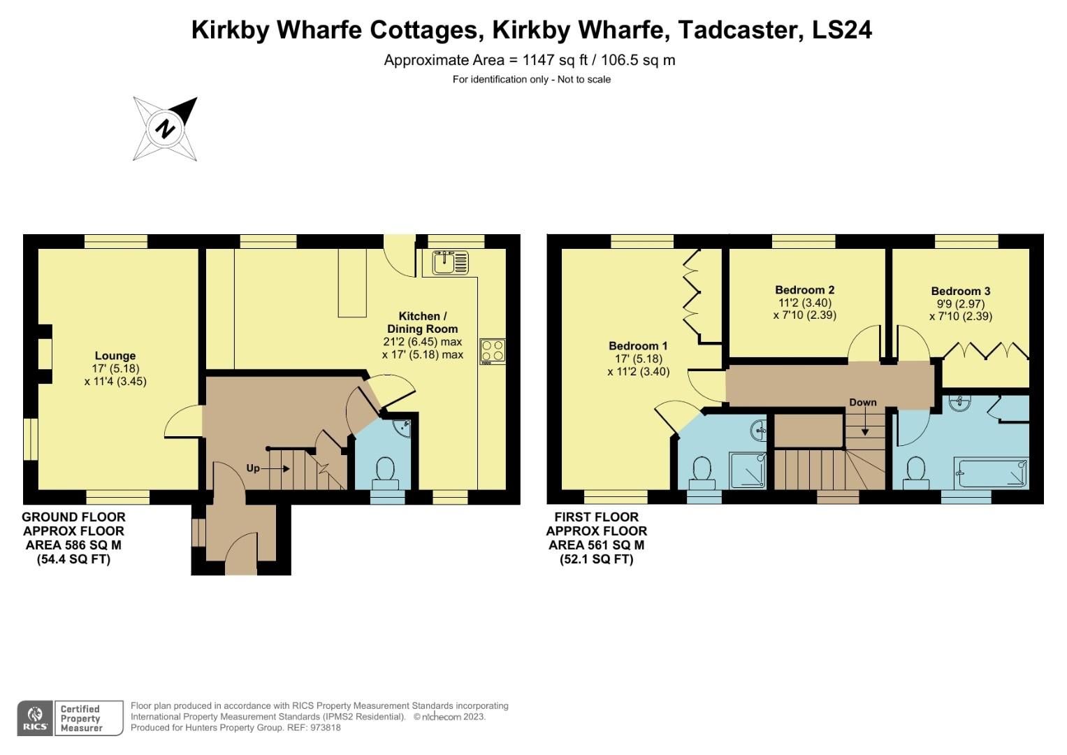 3 bed semidetached house for sale in Sundial Cottage, Kirkby Wharfe