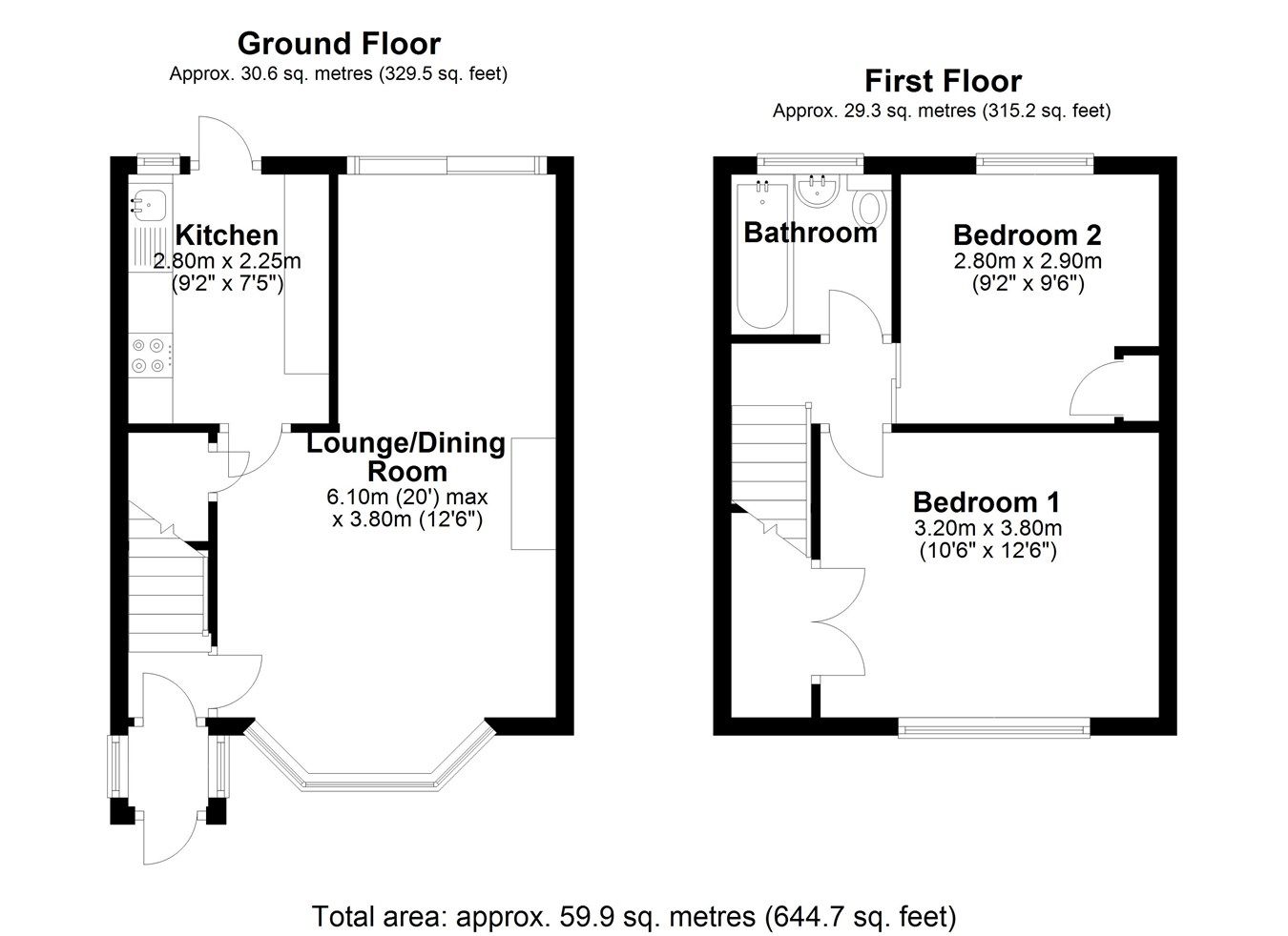 2 bed terraced house for sale in Worple Road, StainesUponThames TW18