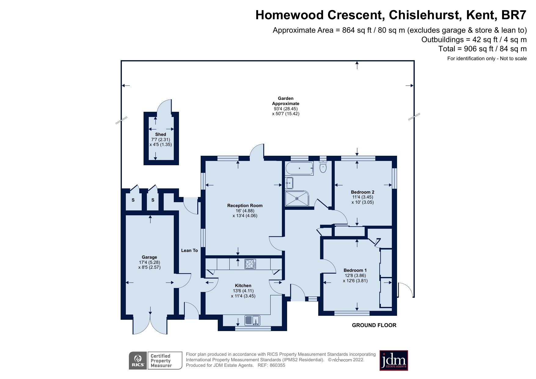 2 bed bungalow for sale in Homewood Crescent, Chislehurst, Kent BR7