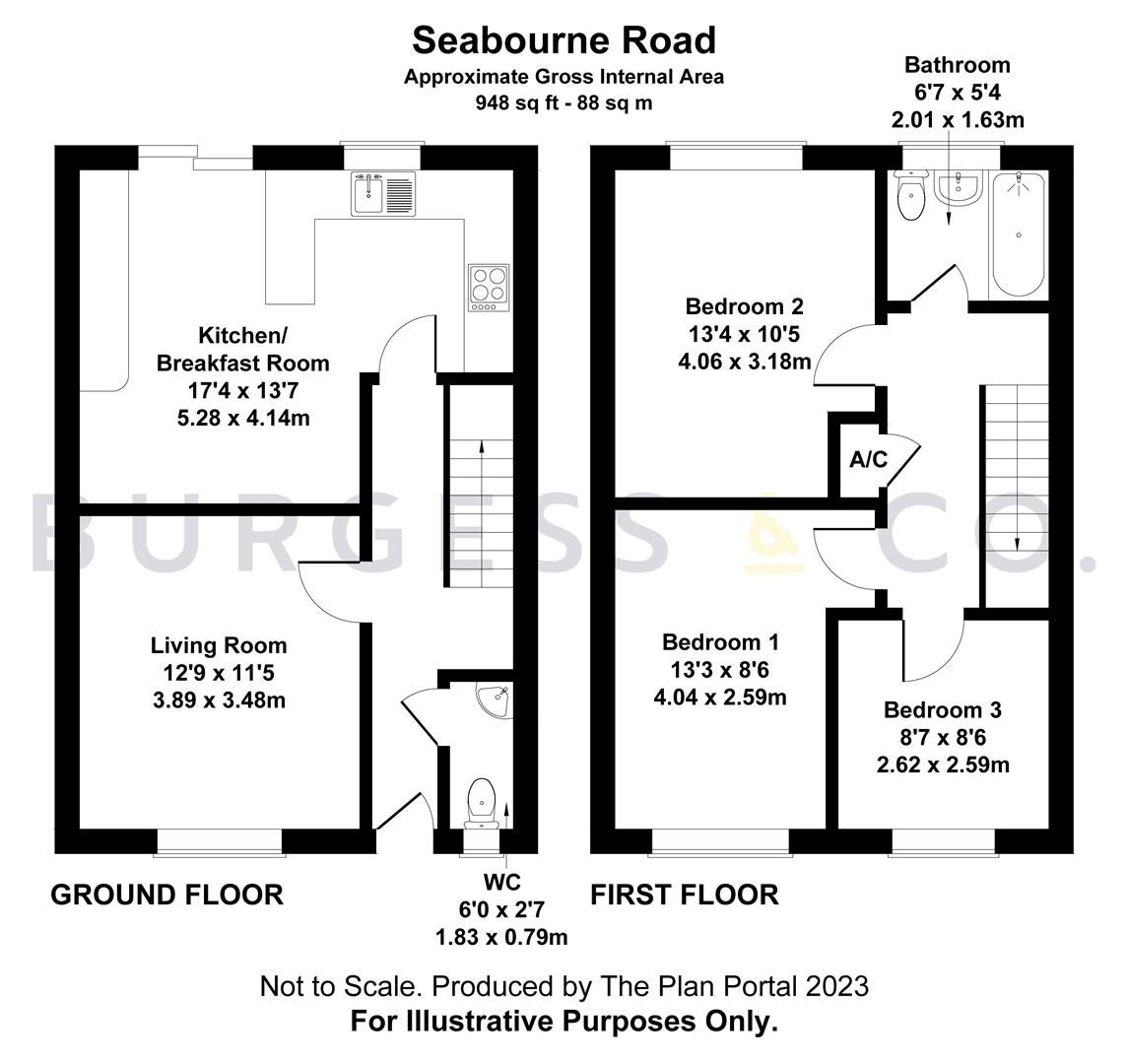 3 bed terraced house for sale in Seabourne Road, BexhillOnSea TN40