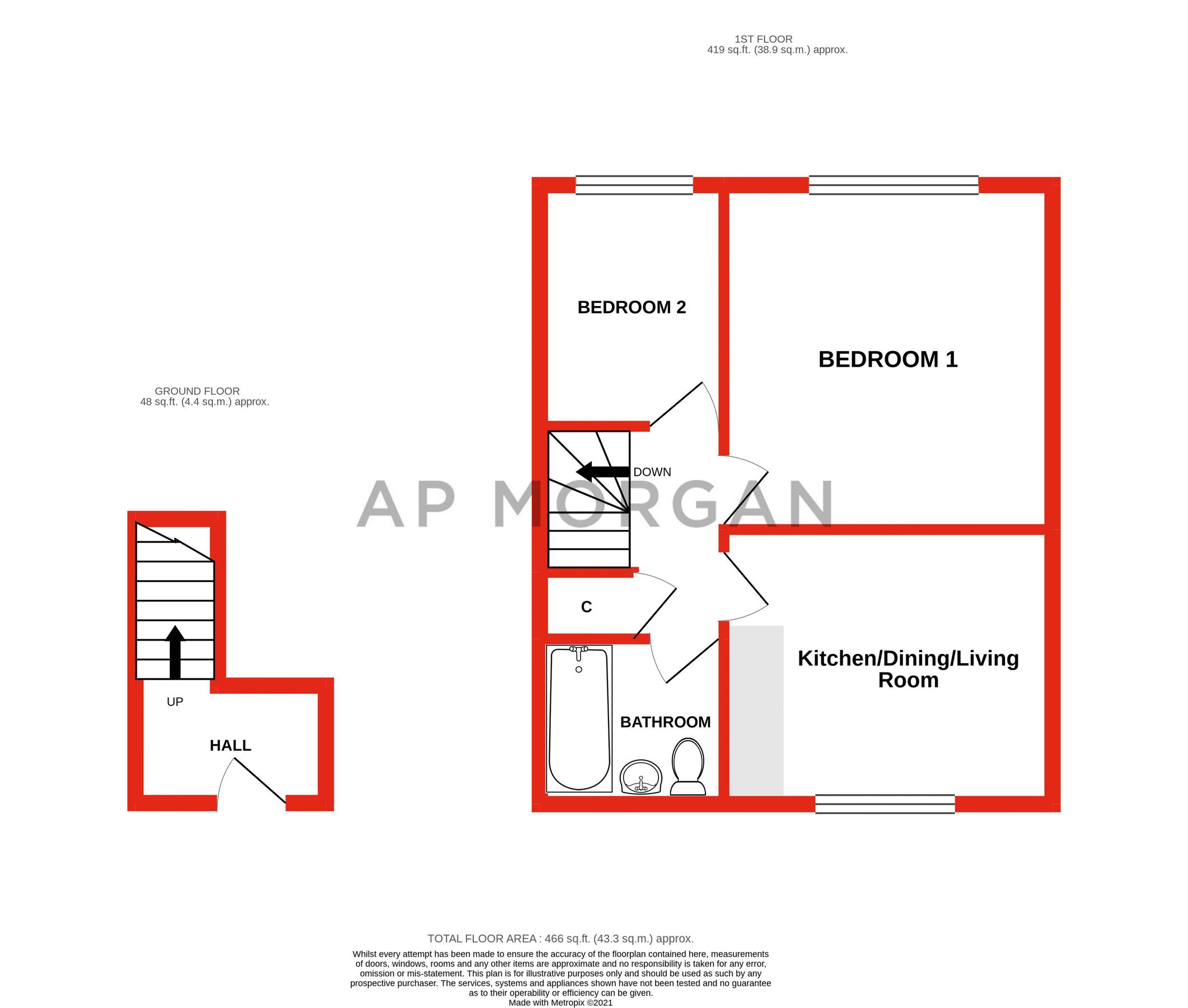 2 bed flat for sale in Church Street, Bromsgrove B61 Zoopla