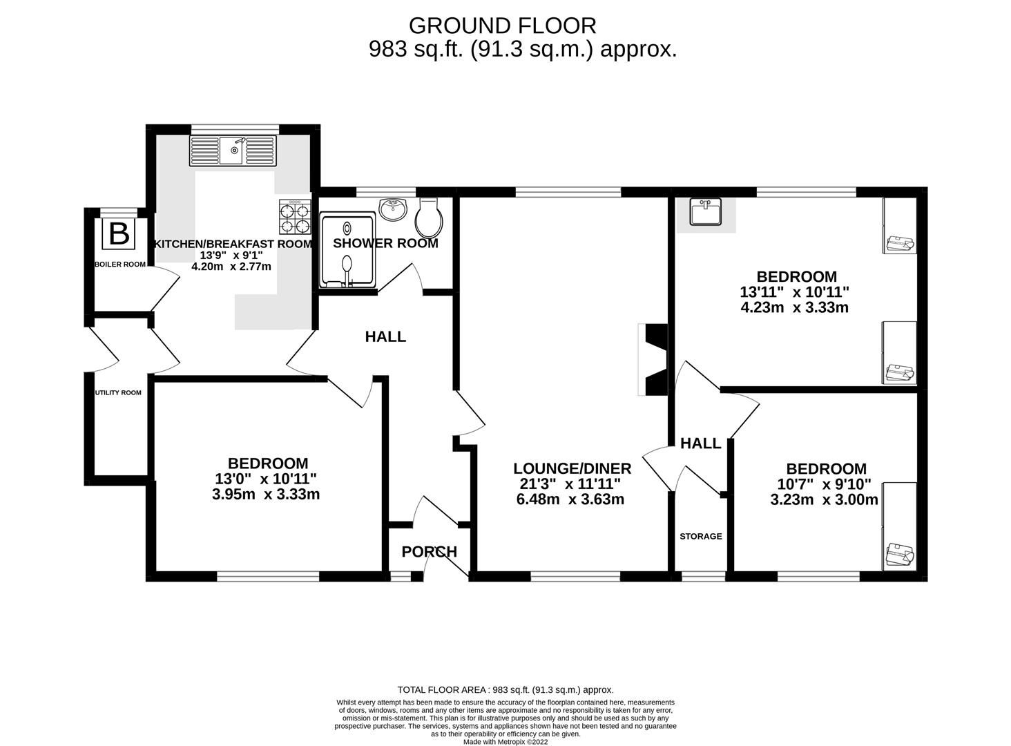 3 bed detached bungalow for sale in Walton Road, Walton, Chesterfield