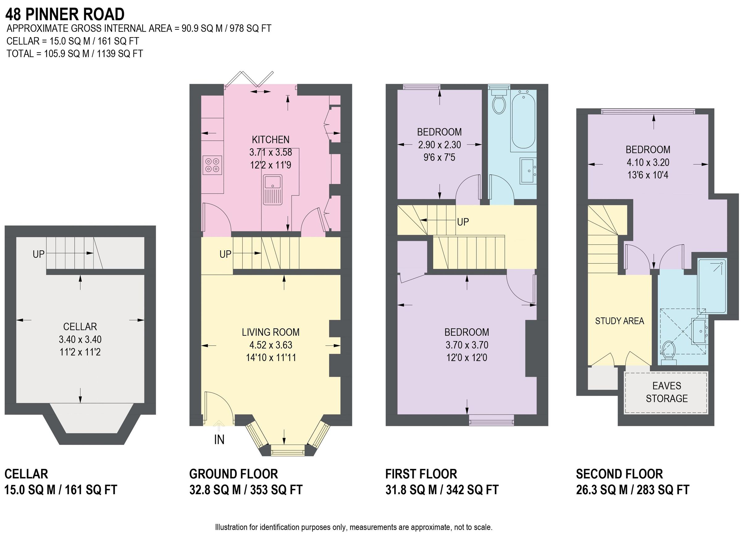 3 bed terraced house for sale in Pinner Road, Hunters Bar, Sheffield 11