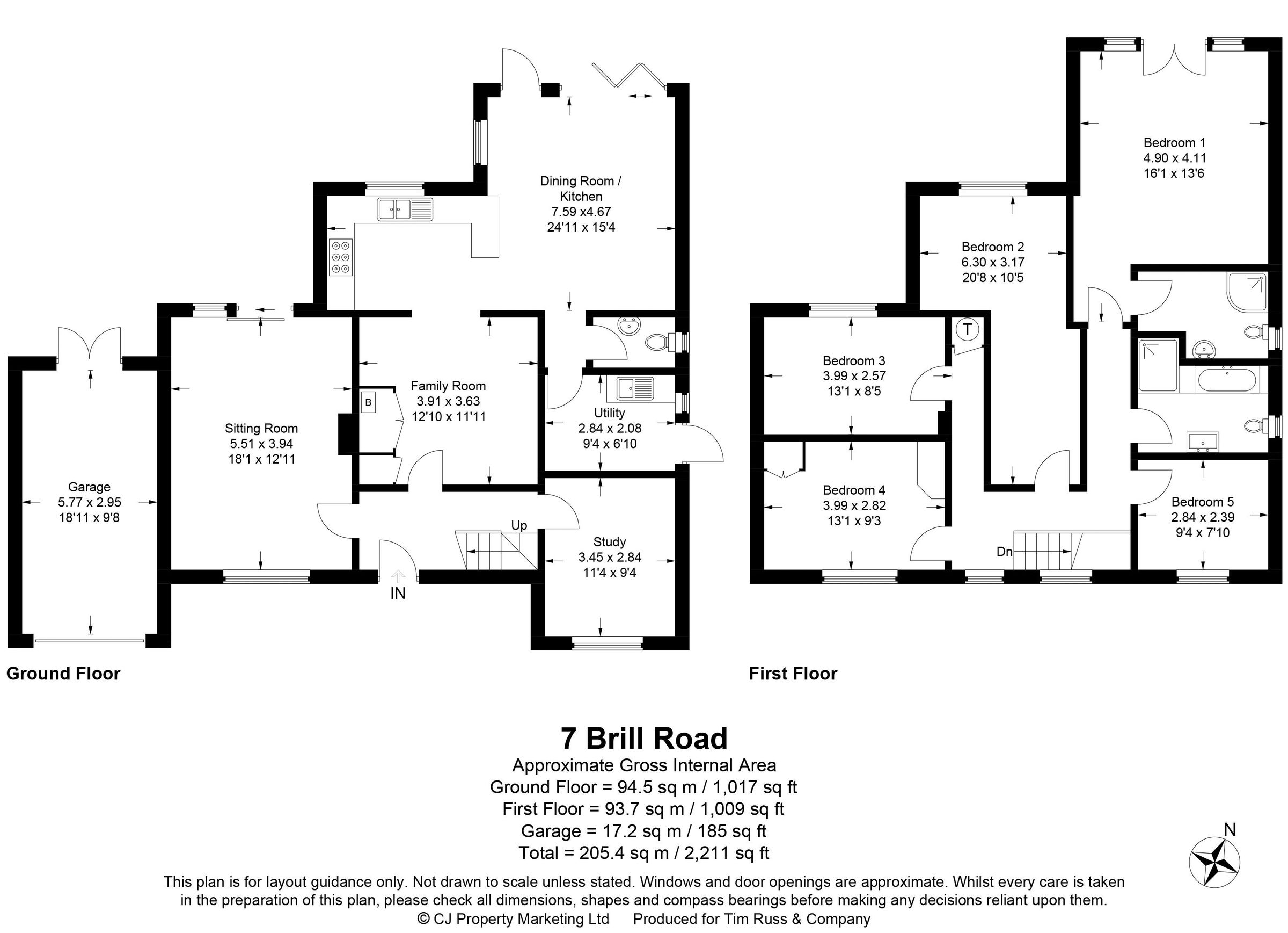 5 bed detached house for sale in Brill Road, Oakley, Aylesbury HP18