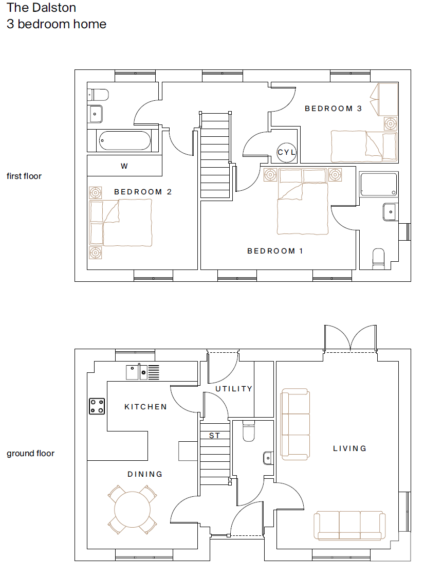 New home, 3 bed detached house for sale in Cirencester, Gloucestershire
