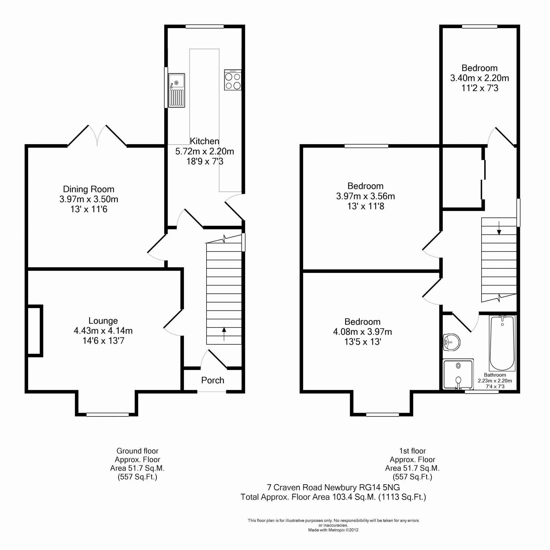 3 bed semidetached house for sale in Craven Road, Newbury RG14 Zoopla