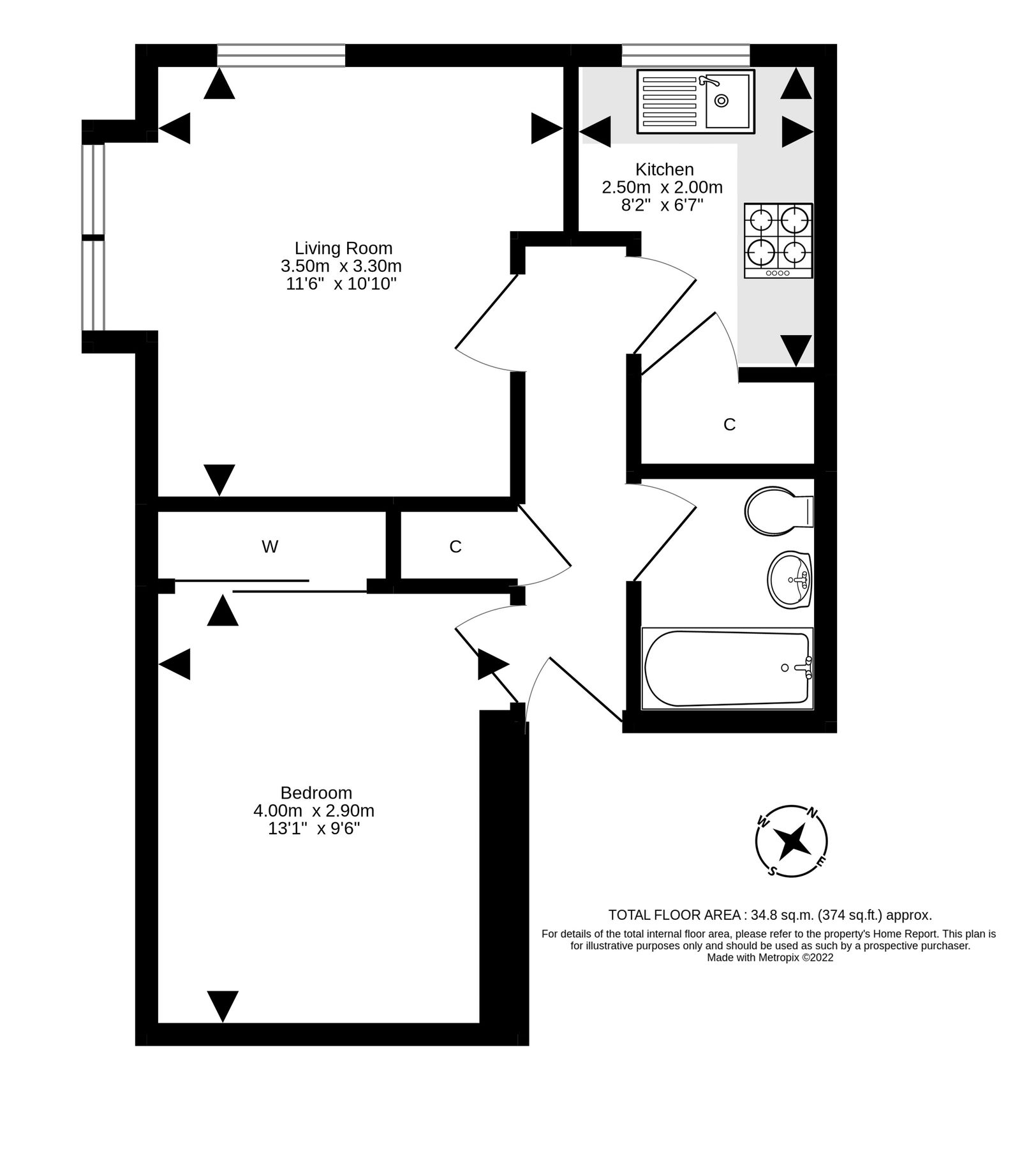 1 bed flat for sale in 1/6, Boat Green, Edinburgh EH3 Zoopla