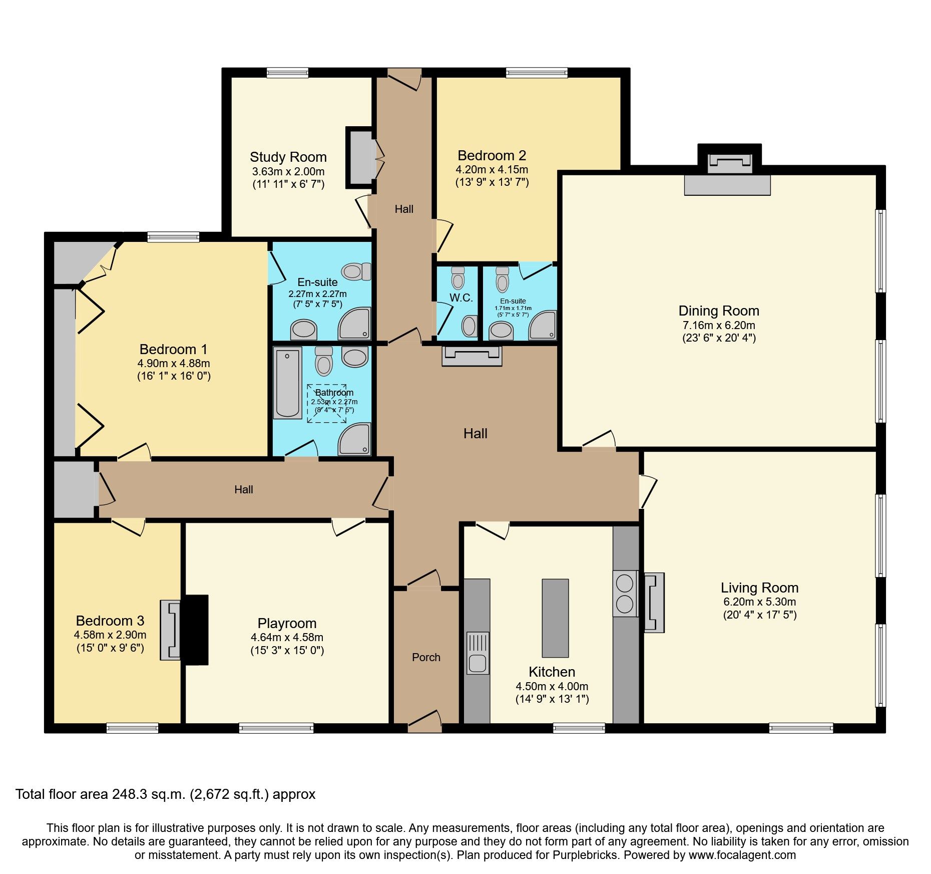 5 bed semidetached bungalow for sale in London Road, Peterborough PE7